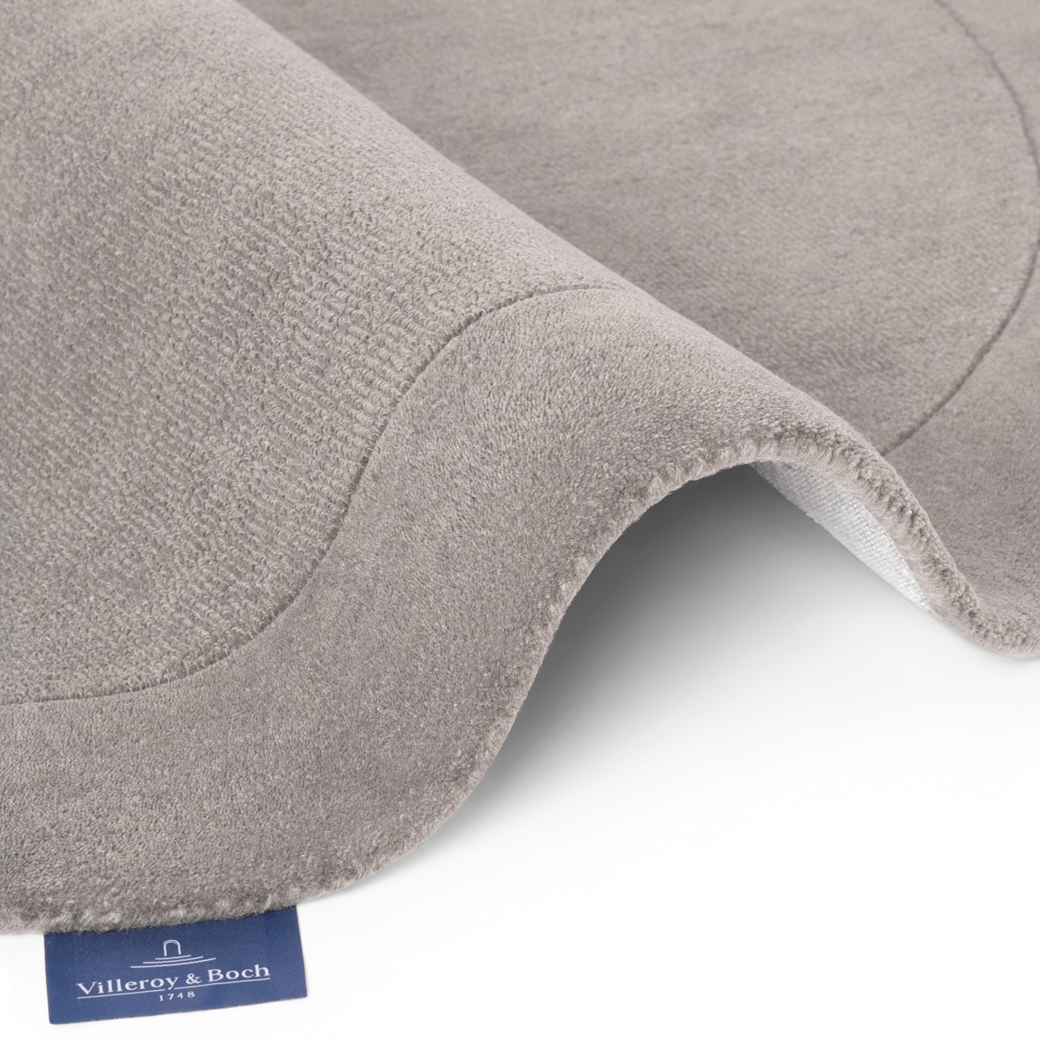 Tapis en laine rond organique tufté main Gris - Villeroy &amp; Boch – STUDIO DECO