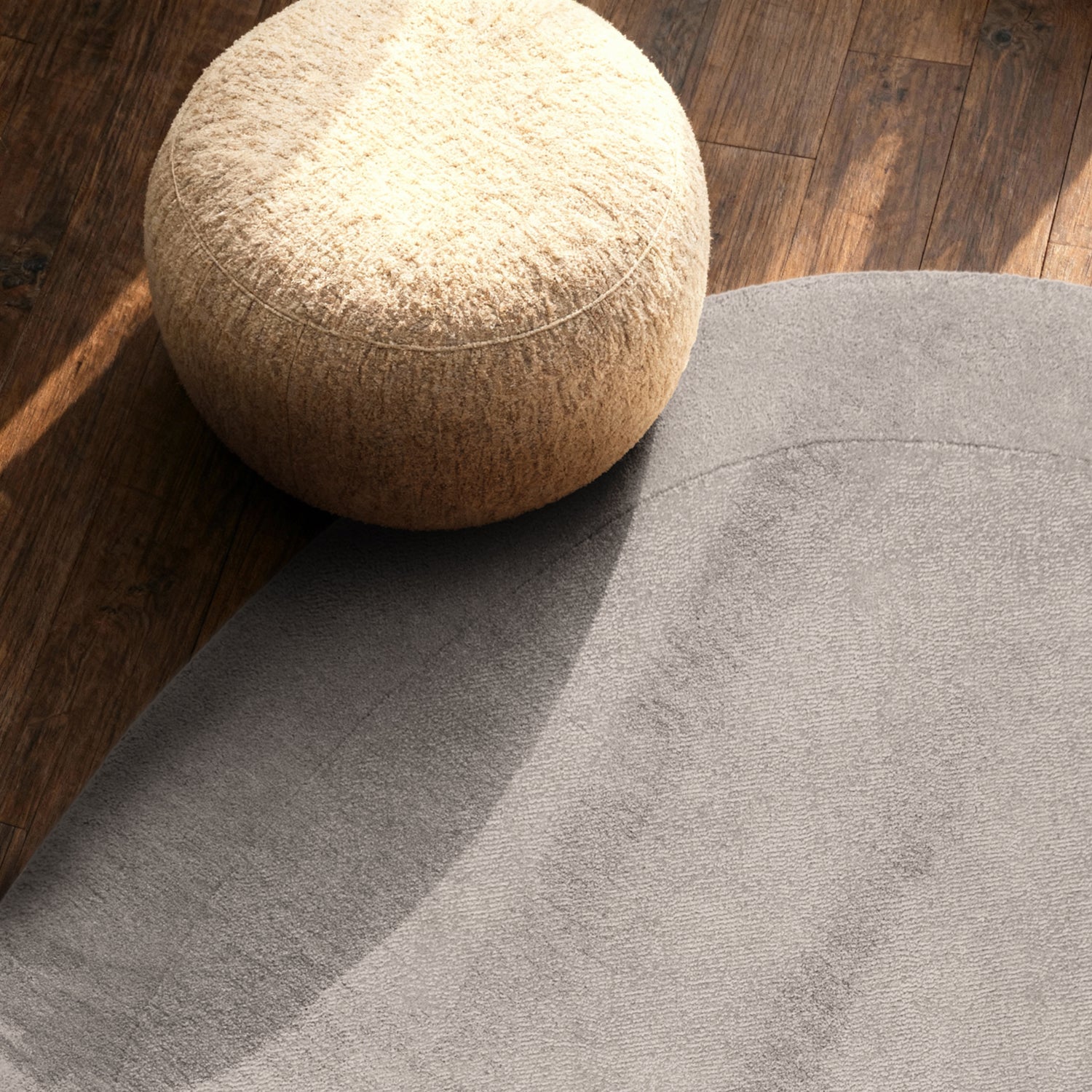 Tapis en laine rond organique tufté main Gris - Villeroy & Boch – STUDIO DECO