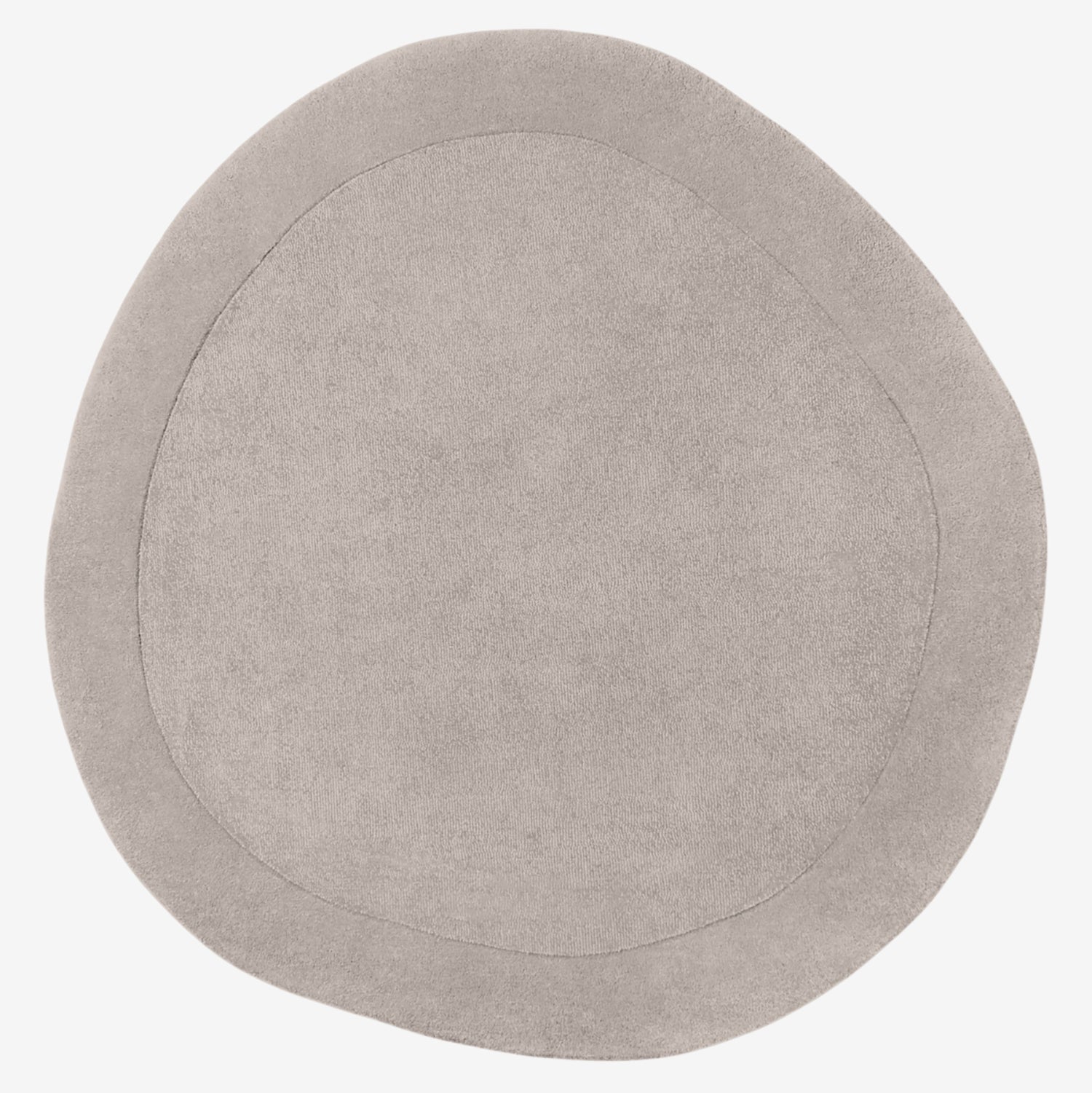 Tapis en laine rond organique tufté main Gris - Villeroy &amp; Boch – STUDIO DECO