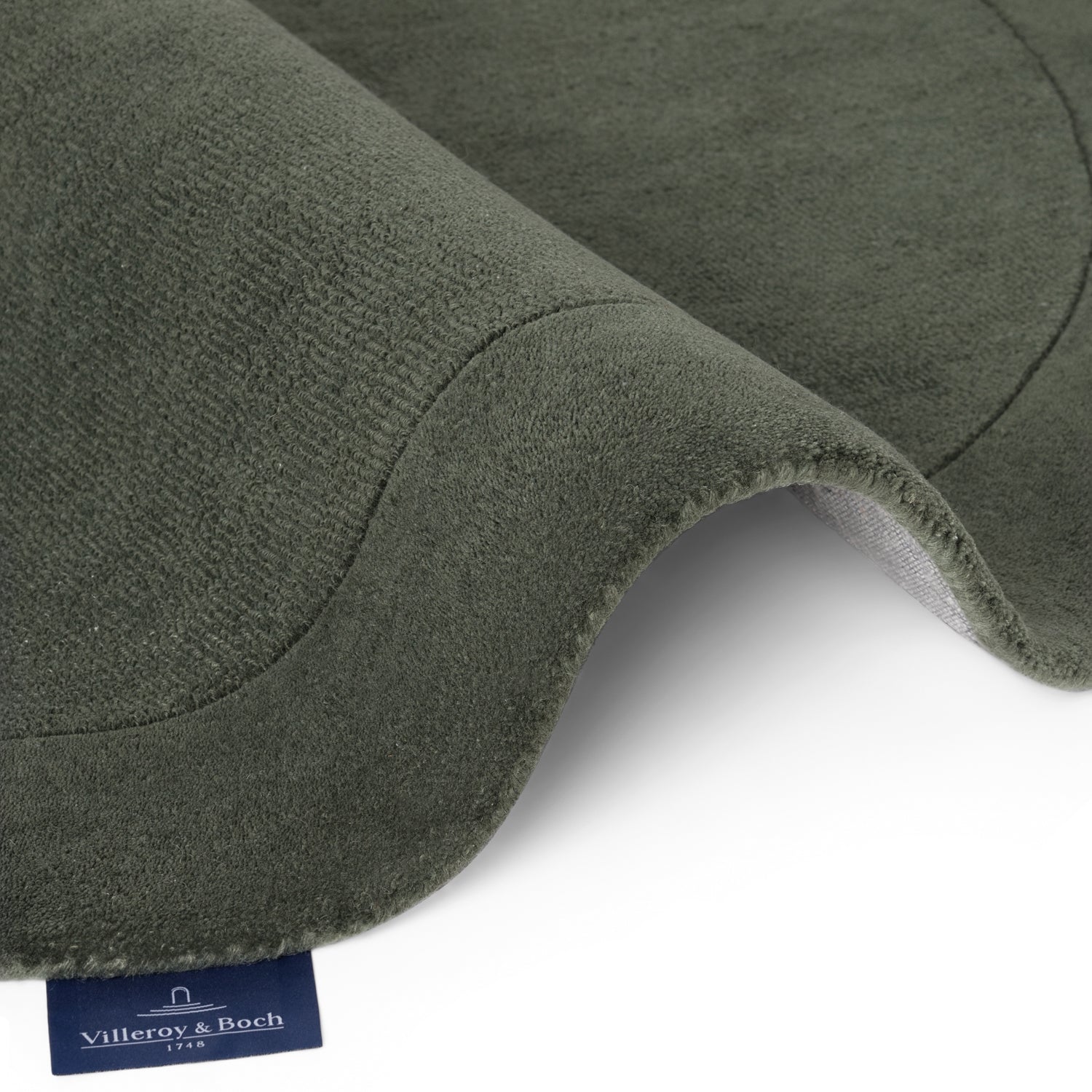 Tapis en laine rond organique tufté main Vert - Villeroy &amp; Boch – STUDIO DECO