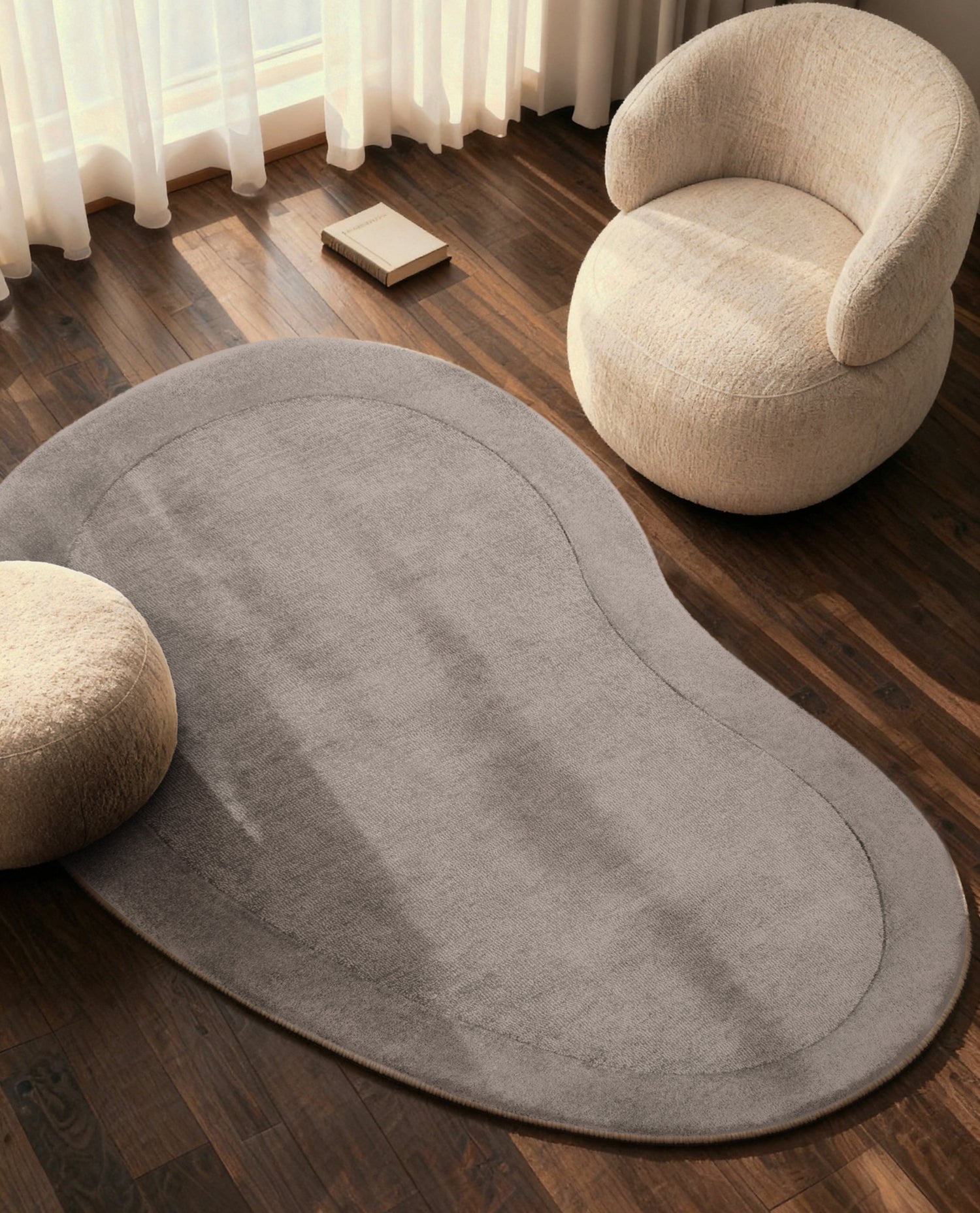 Tapis en laine de forme organique tufté main Gris - Villeroy & Boch – STUDIO DECO