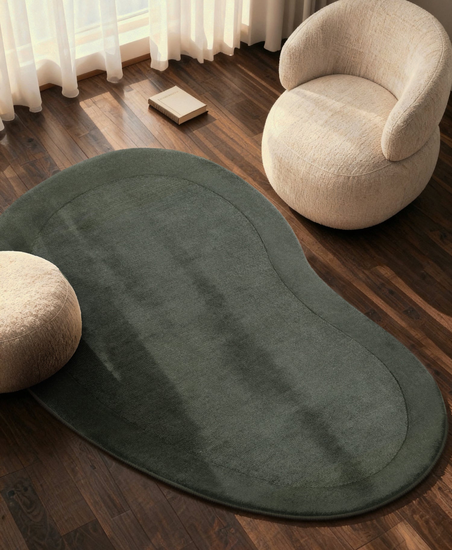 Tapis en laine de forme organique tufté main Vert - Villeroy & Boch – STUDIO DECO