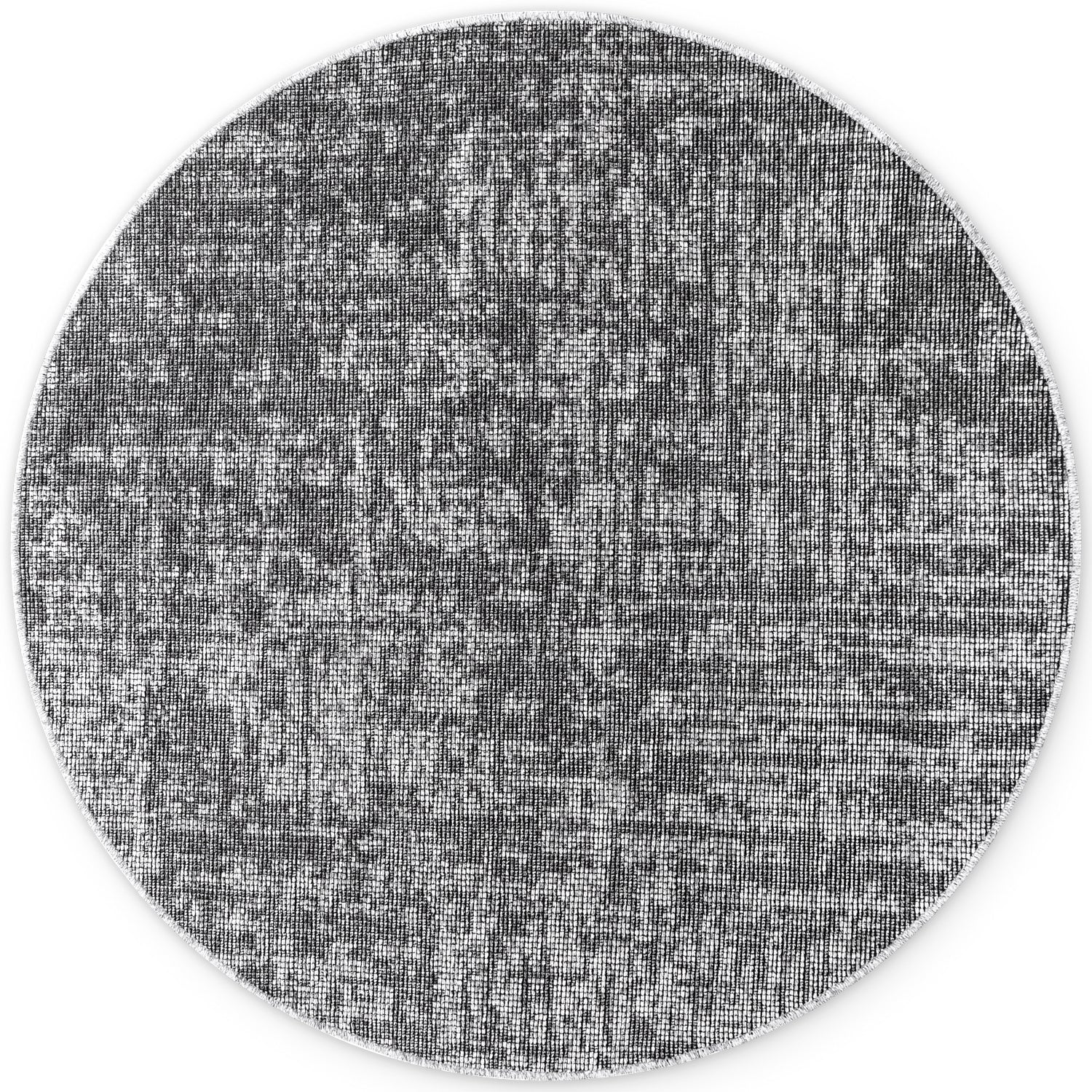Tapis Rond Brillance Gris - ELLE Décoration