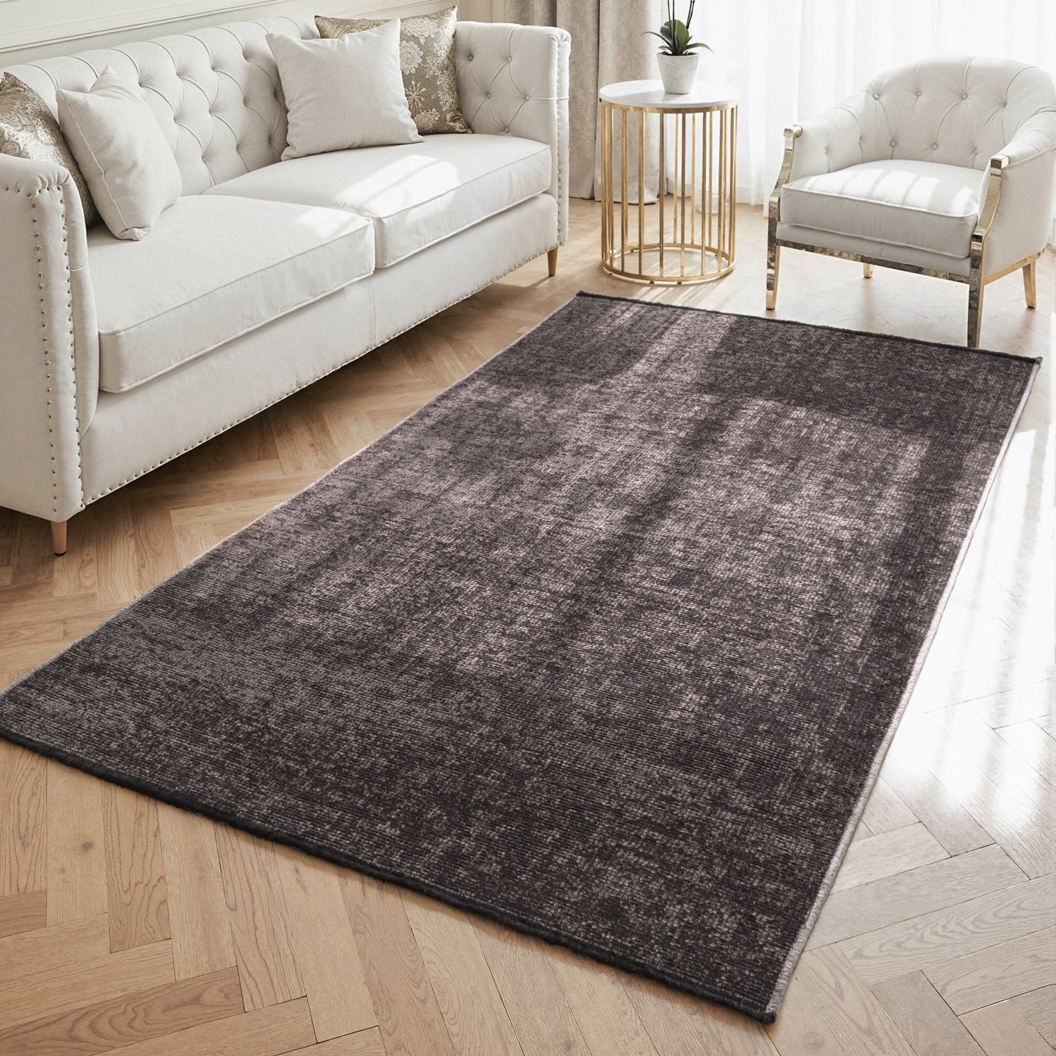 Tapis Brillance Marron - ELLE Décoration