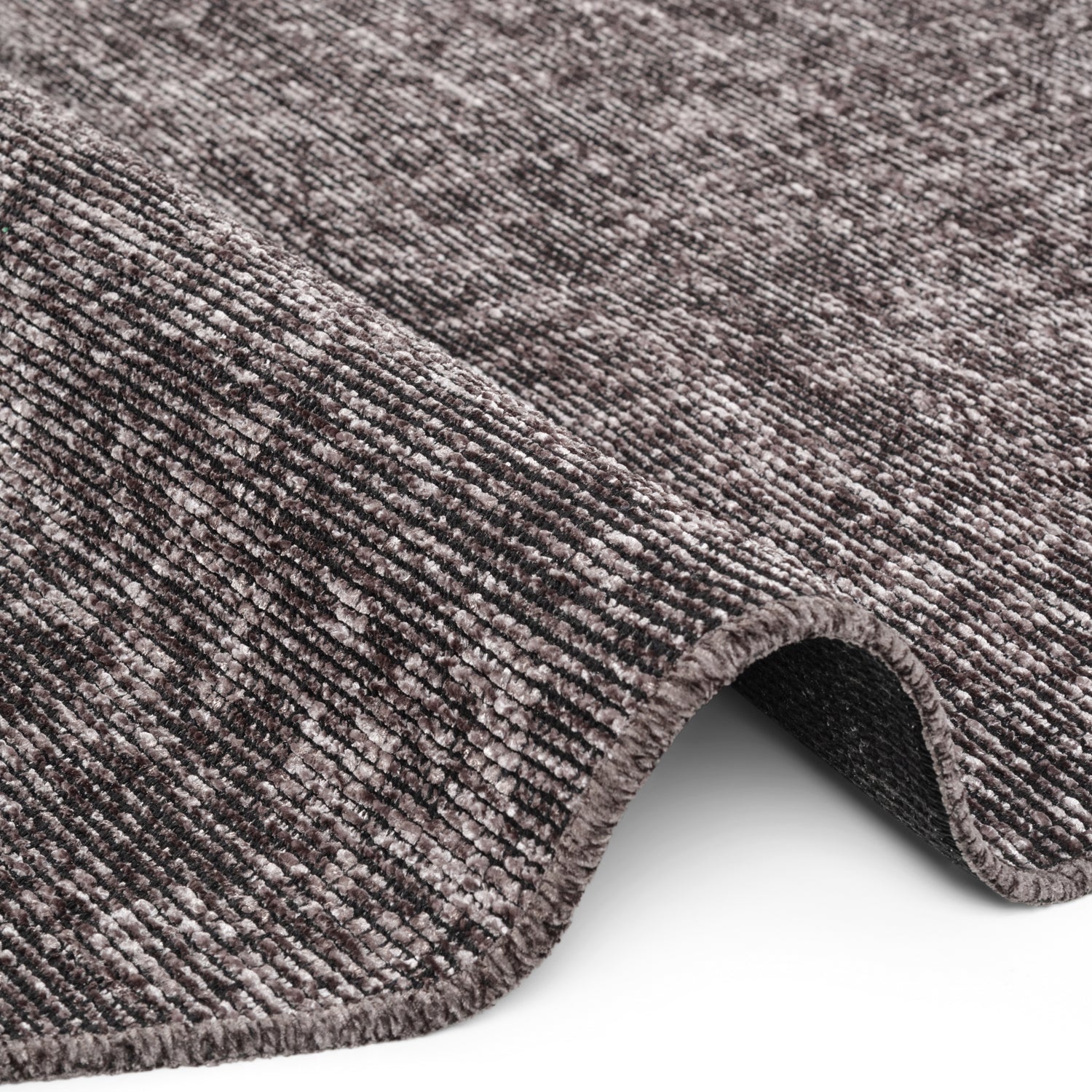 Tapis Rond Brillance Marron - ELLE Décoration