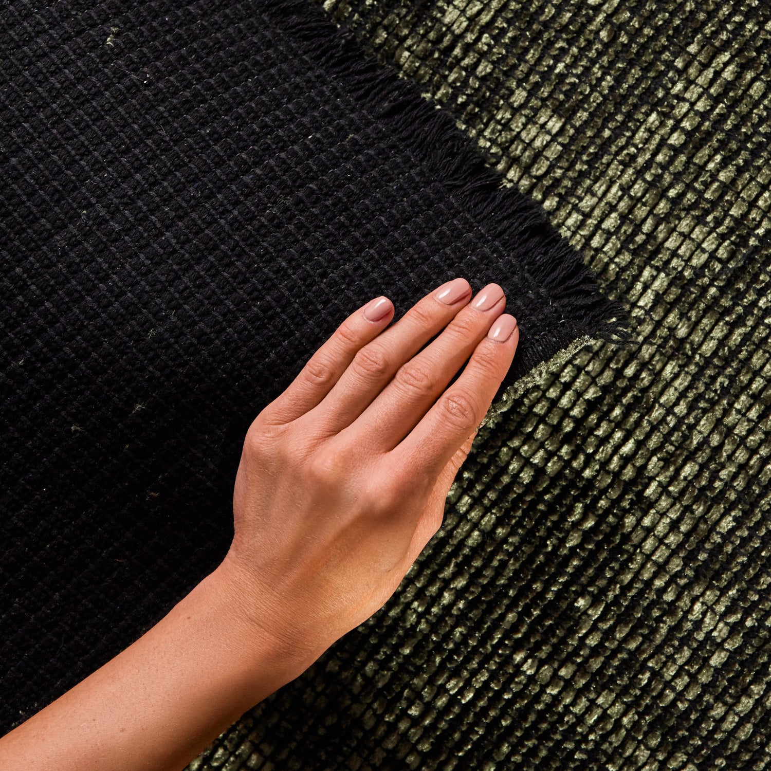 Tapis Brillance Vert - ELLE Décoration