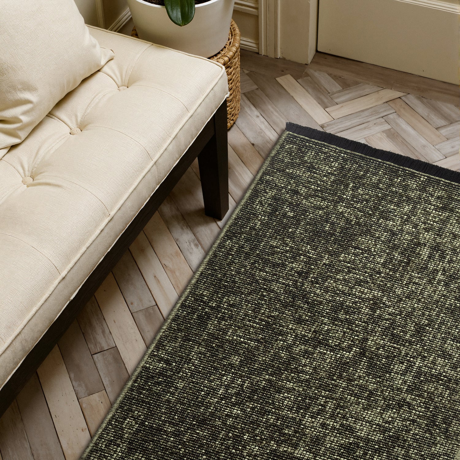 Tapis Brillance Vert - ELLE Décoration