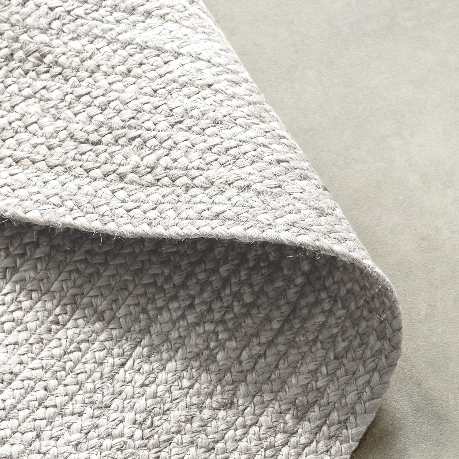 Tapis Rond en Jute MAHAL Blanc – STUDIO DECO