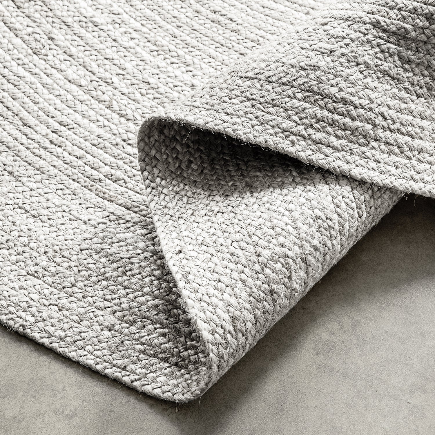 Tapis Rond en Jute MAHAL Blanc – STUDIO DECO