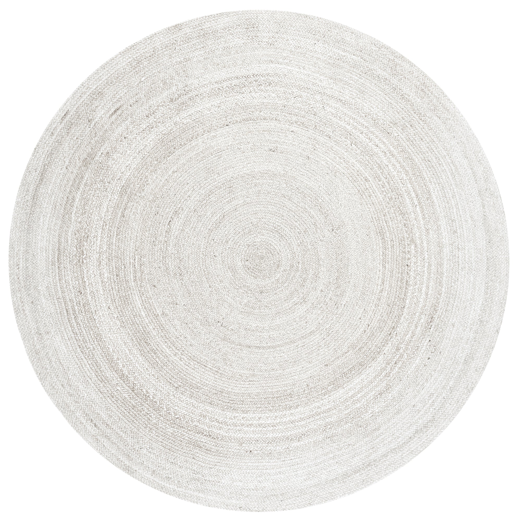 Tapis Rond en Jute MAHAL Blanc – STUDIO DECO
