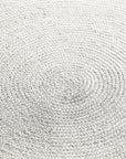 Tapis Rond en Jute MAHAL Blanc – STUDIO DECO
