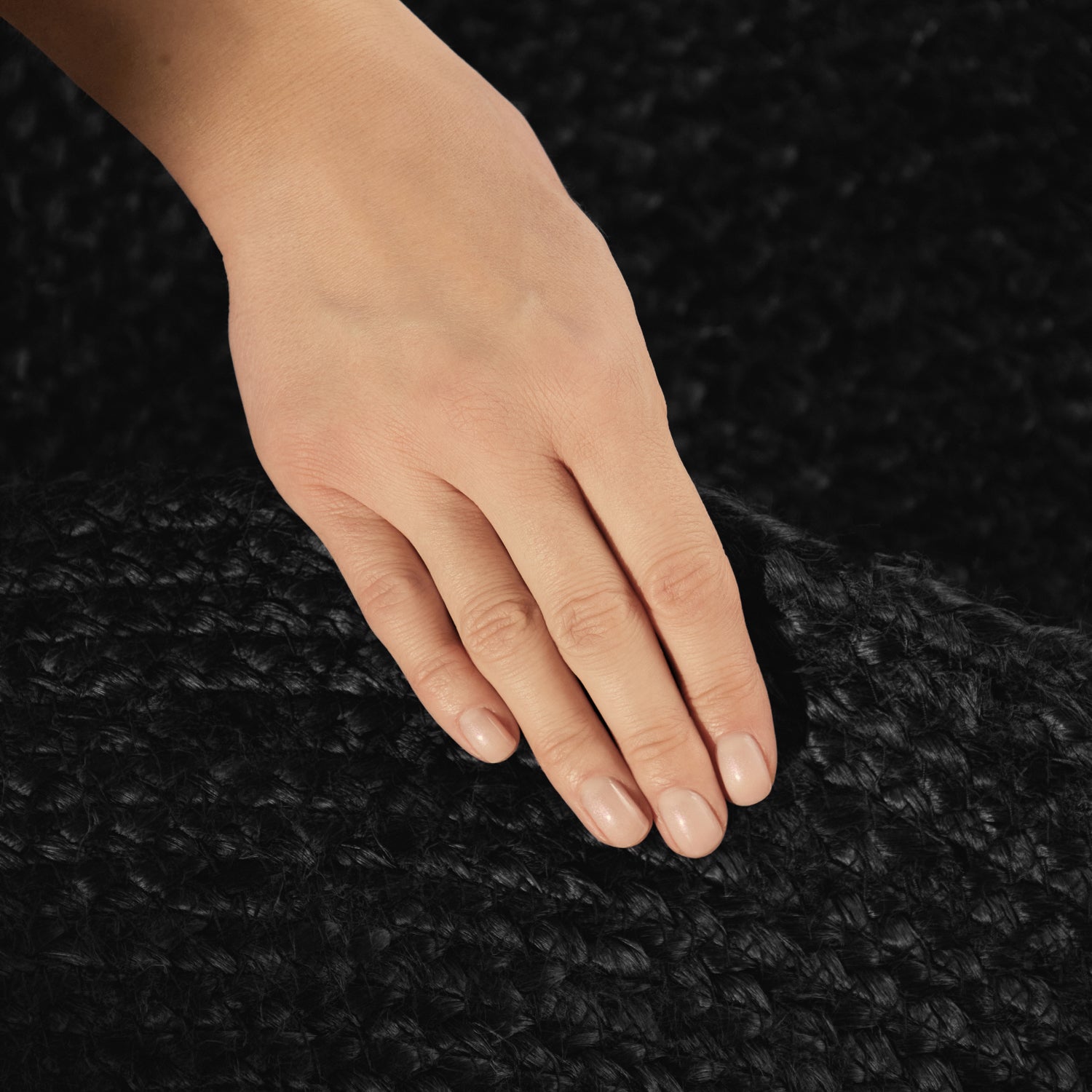 Tapis Ovale en Jute MAHAL Noir – STUDIO DECO