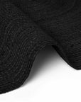 Tapis Ovale en Jute MAHAL Noir – STUDIO DECO