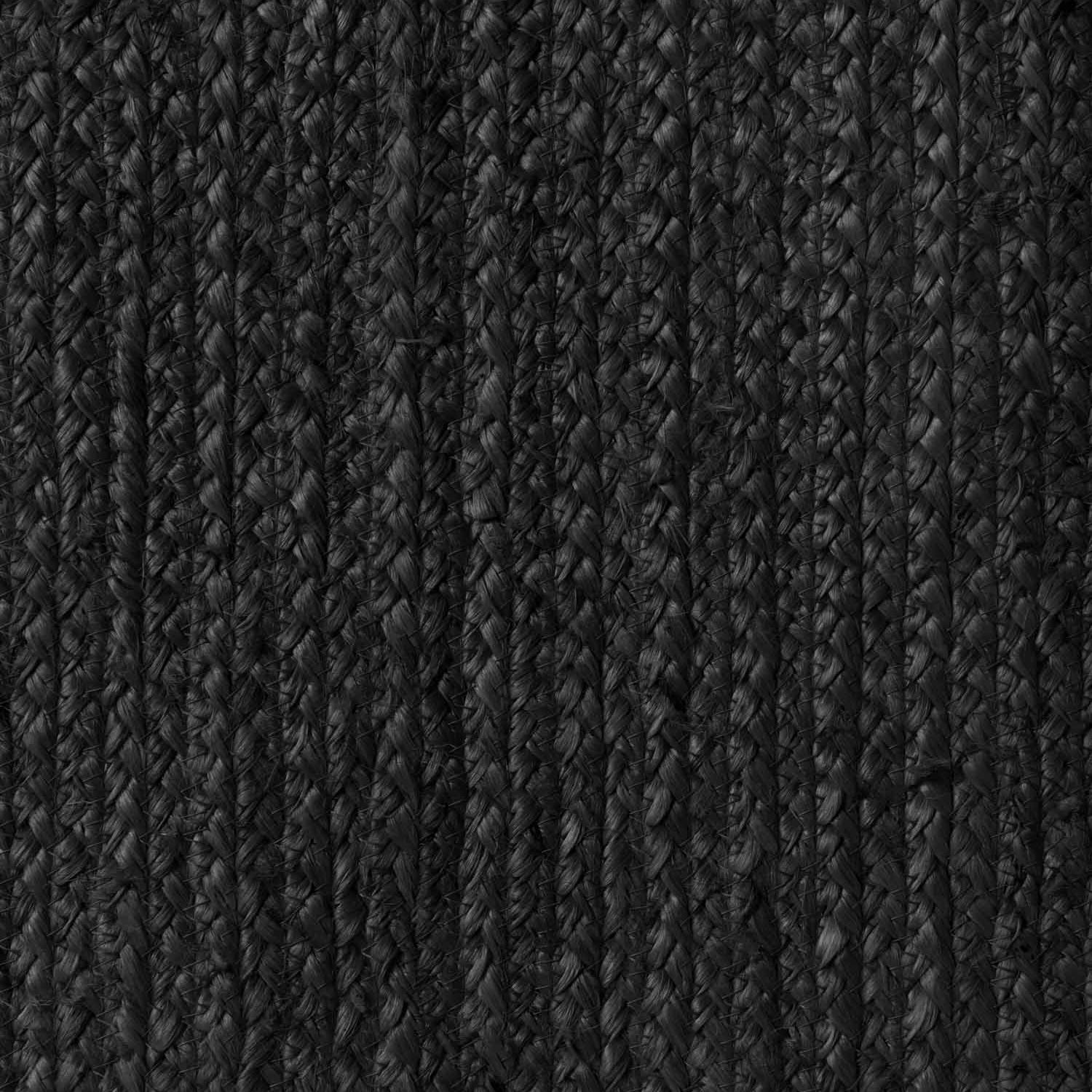 Tapis Ovale en Jute MAHAL Noir – STUDIO DECO