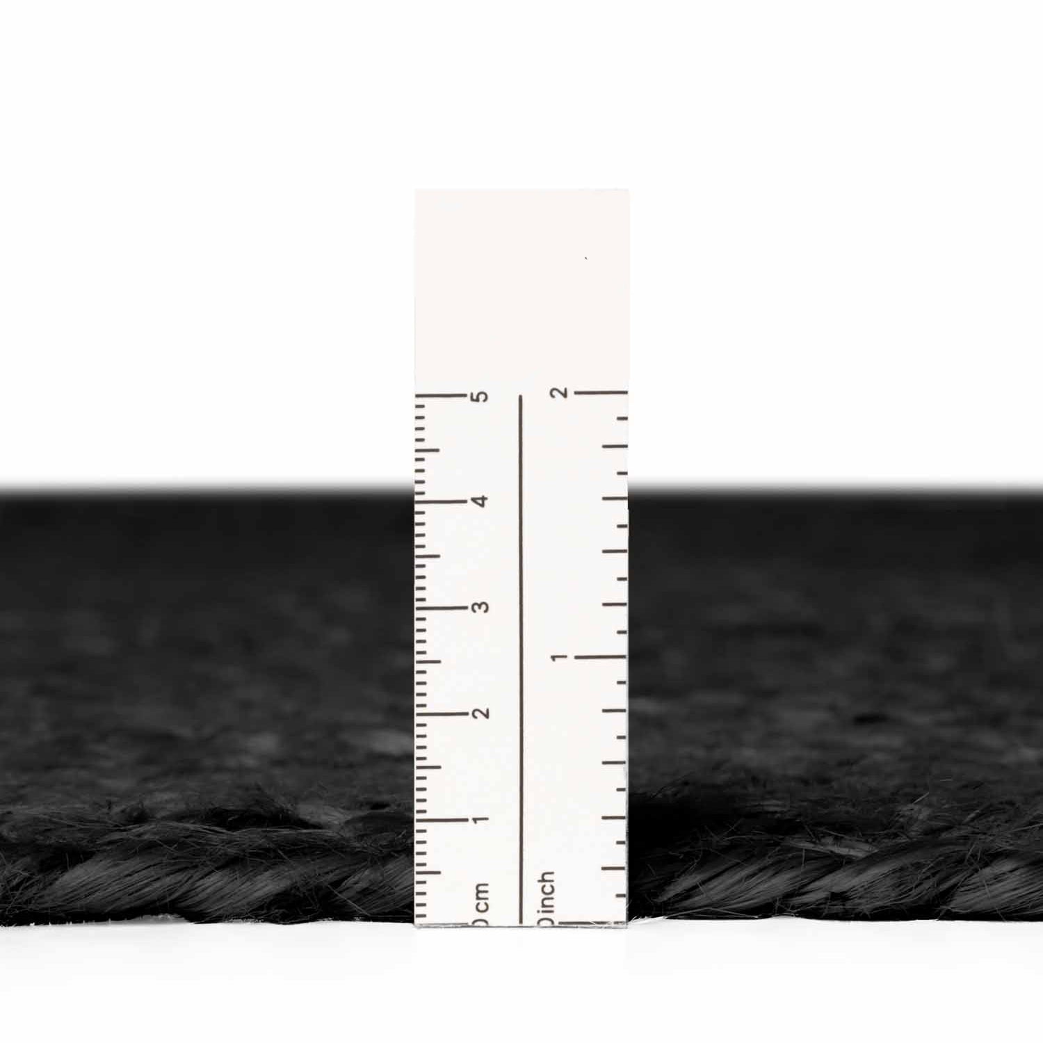 Tapis Ovale en Jute MAHAL Noir – STUDIO DECO