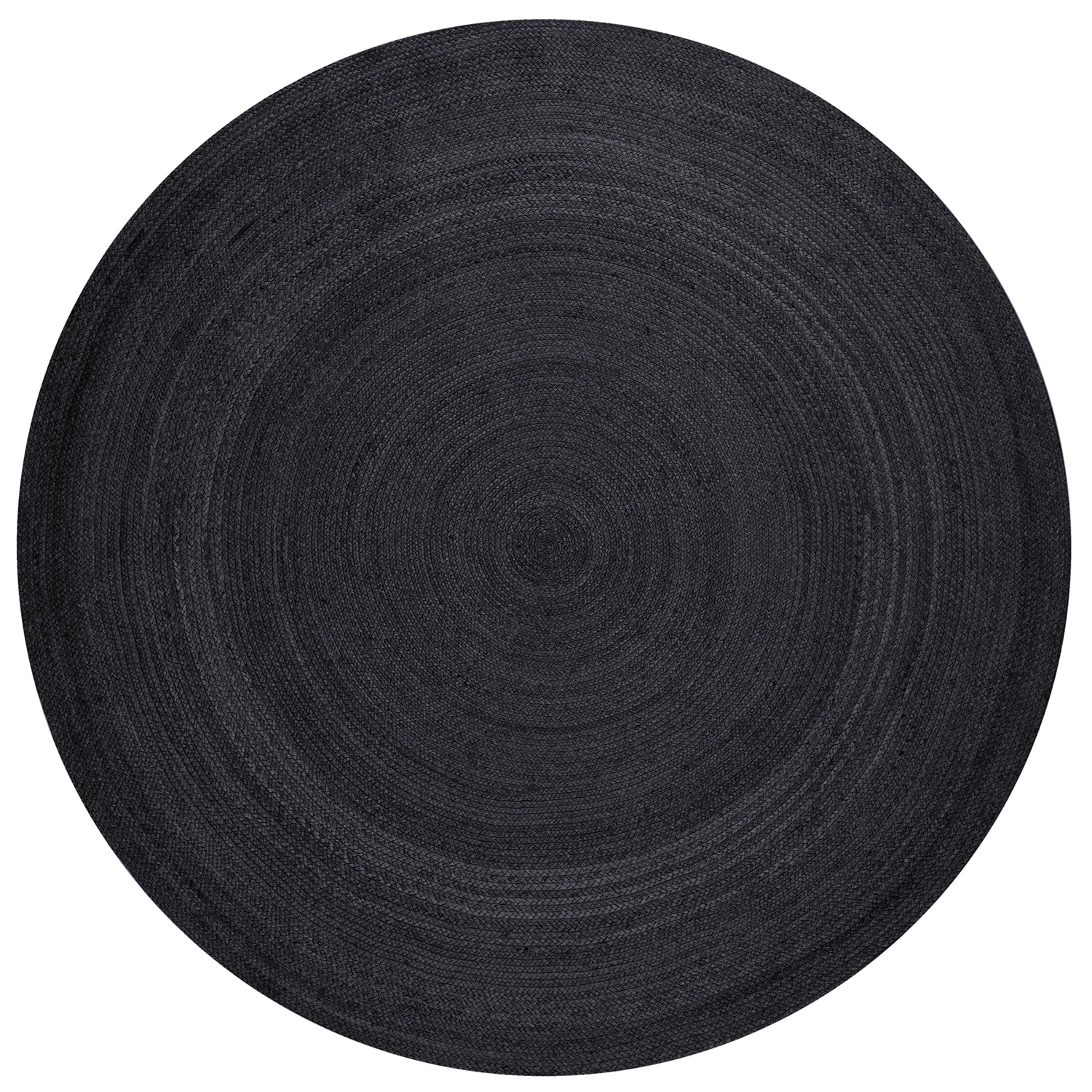Tapis Rond en Jute MAHAL Noir – STUDIO DECO