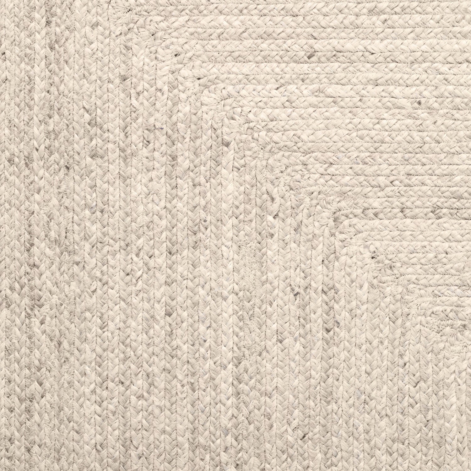 Tapis en Jute Fait Main Ecru