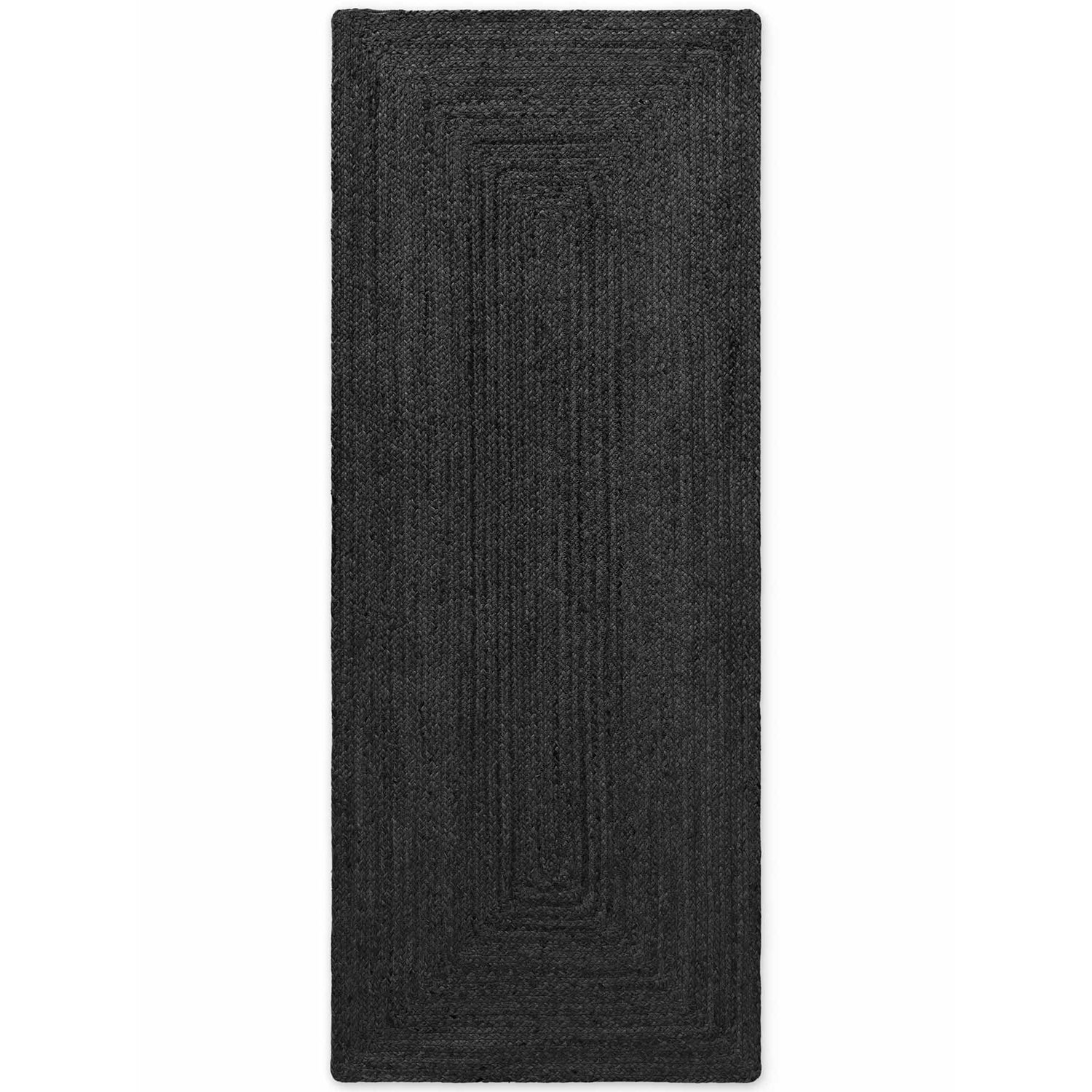 Tapis en Jute Fait Main Noir