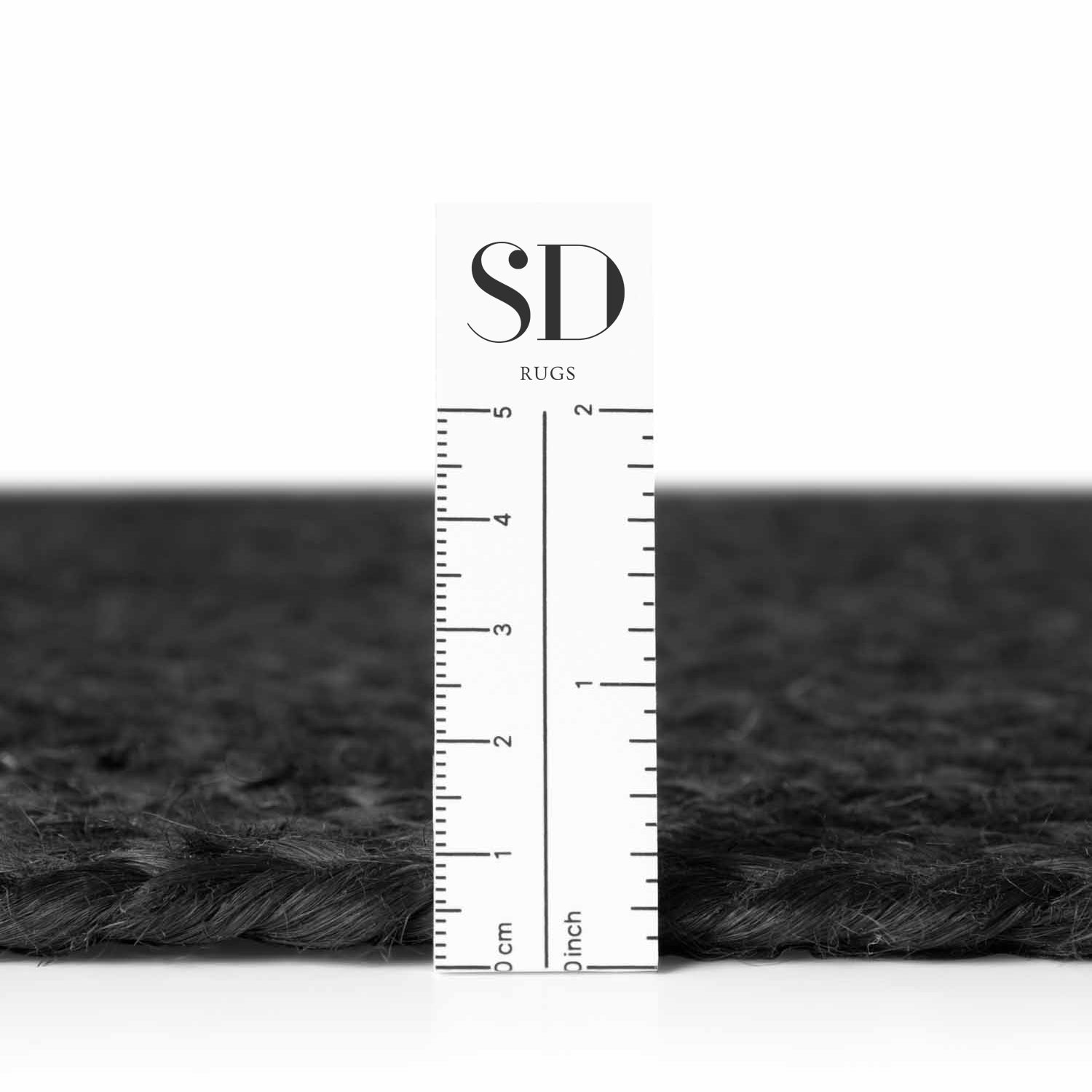Tapis en Jute Fait Main Noir