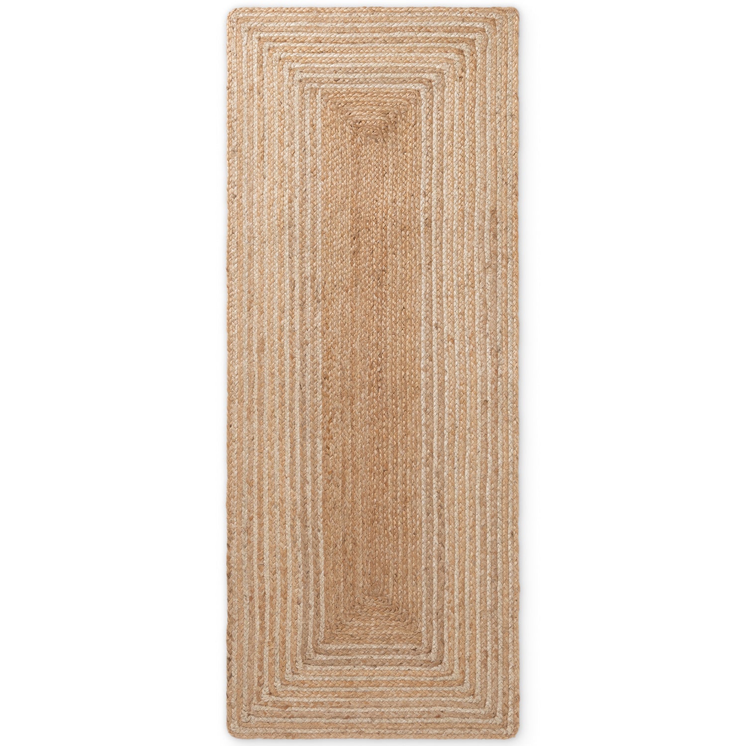 Tapis en Jute Fait Main LINE Beige Doré