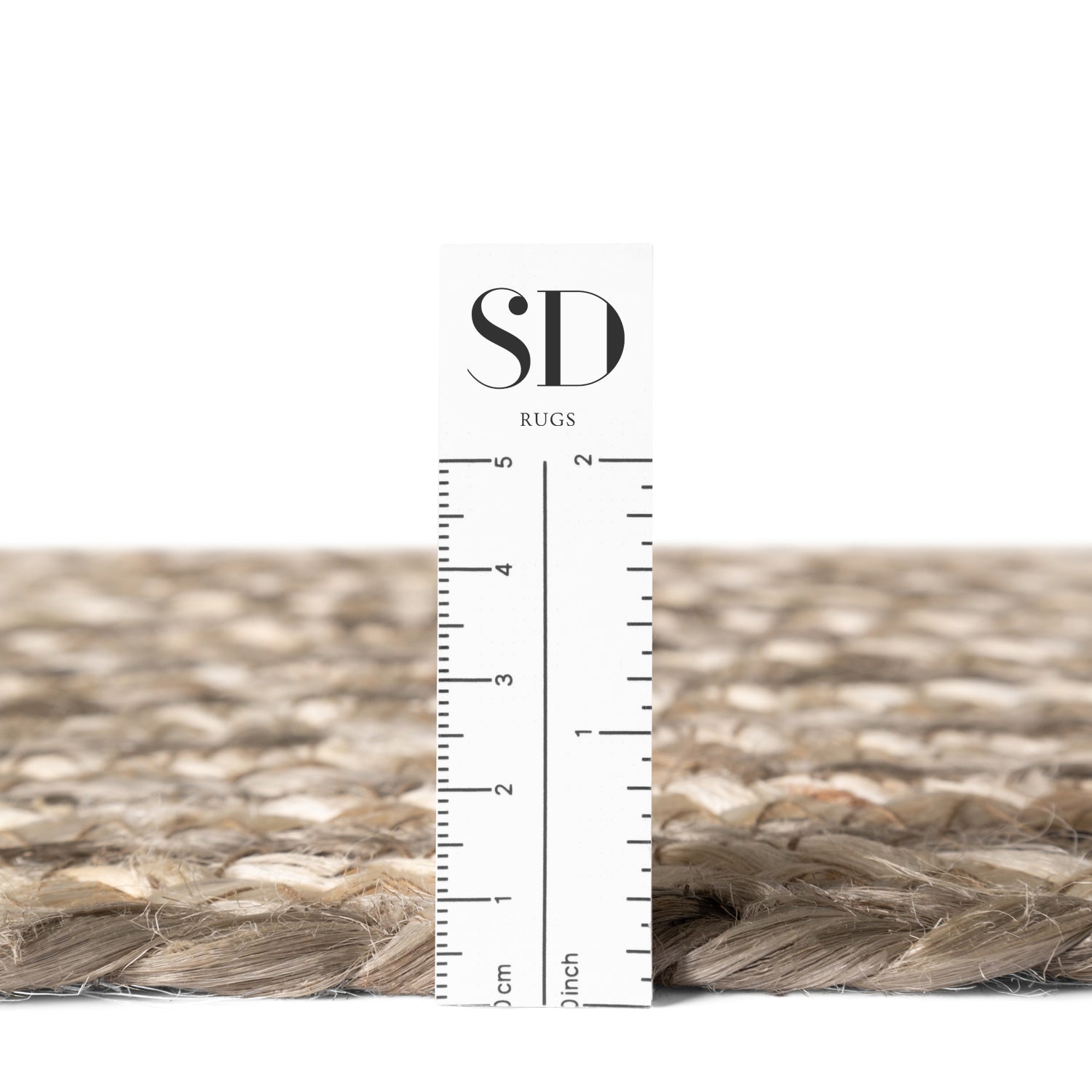 Tapis en Jute Fait Main LINE Marron