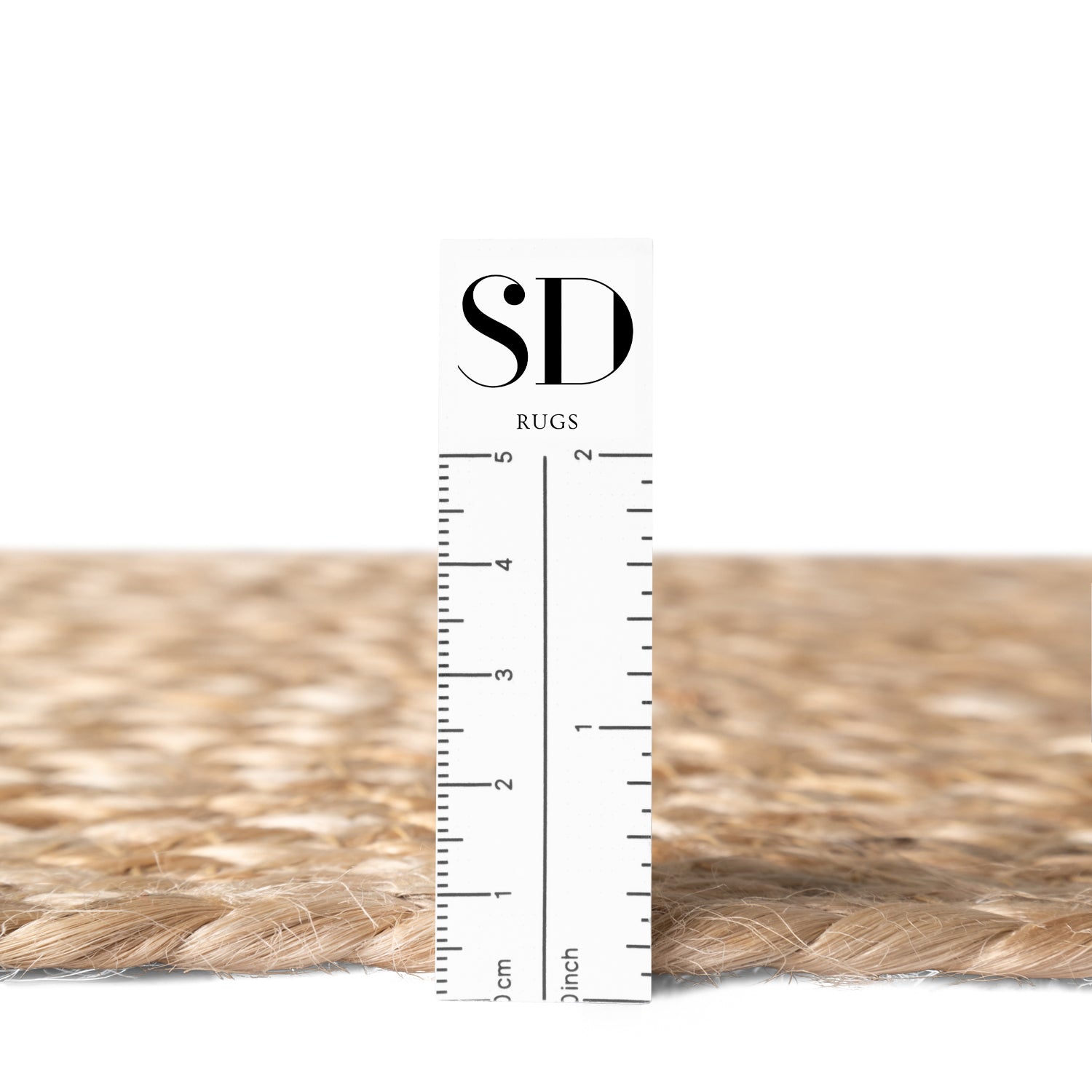 Tapis rond en Jute Pompon