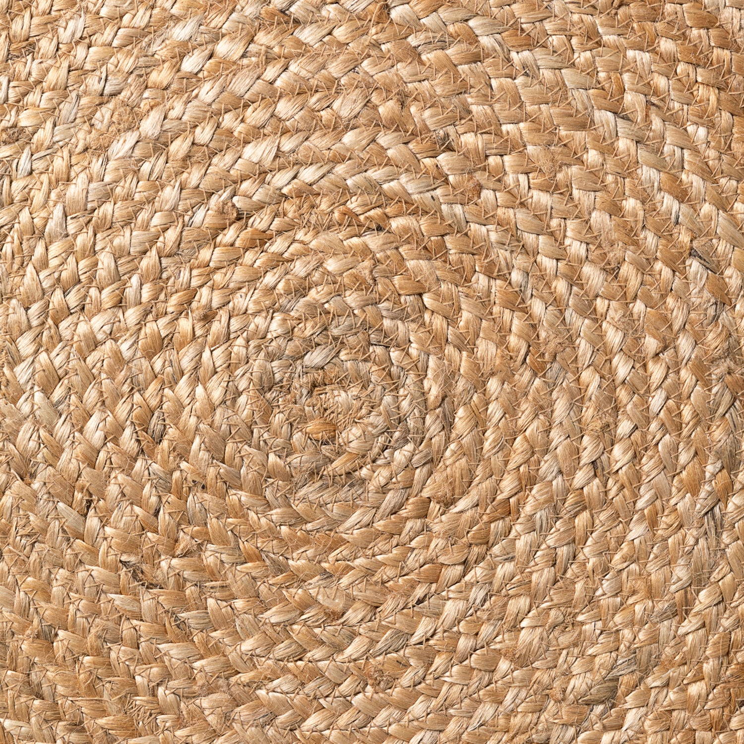 Tapis rond en Jute à Franges