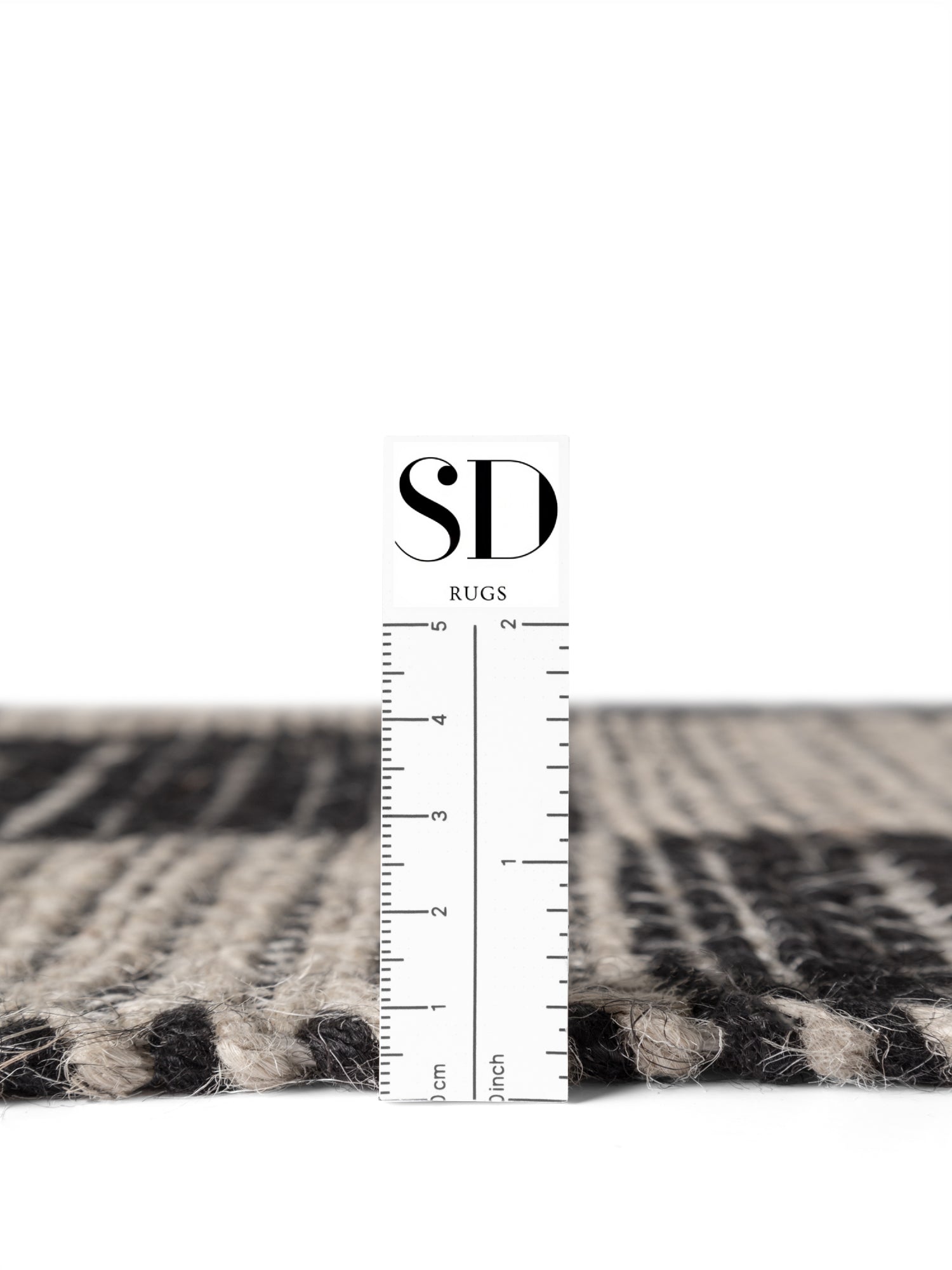 Tapis en Jute Fait à la Main Damier
