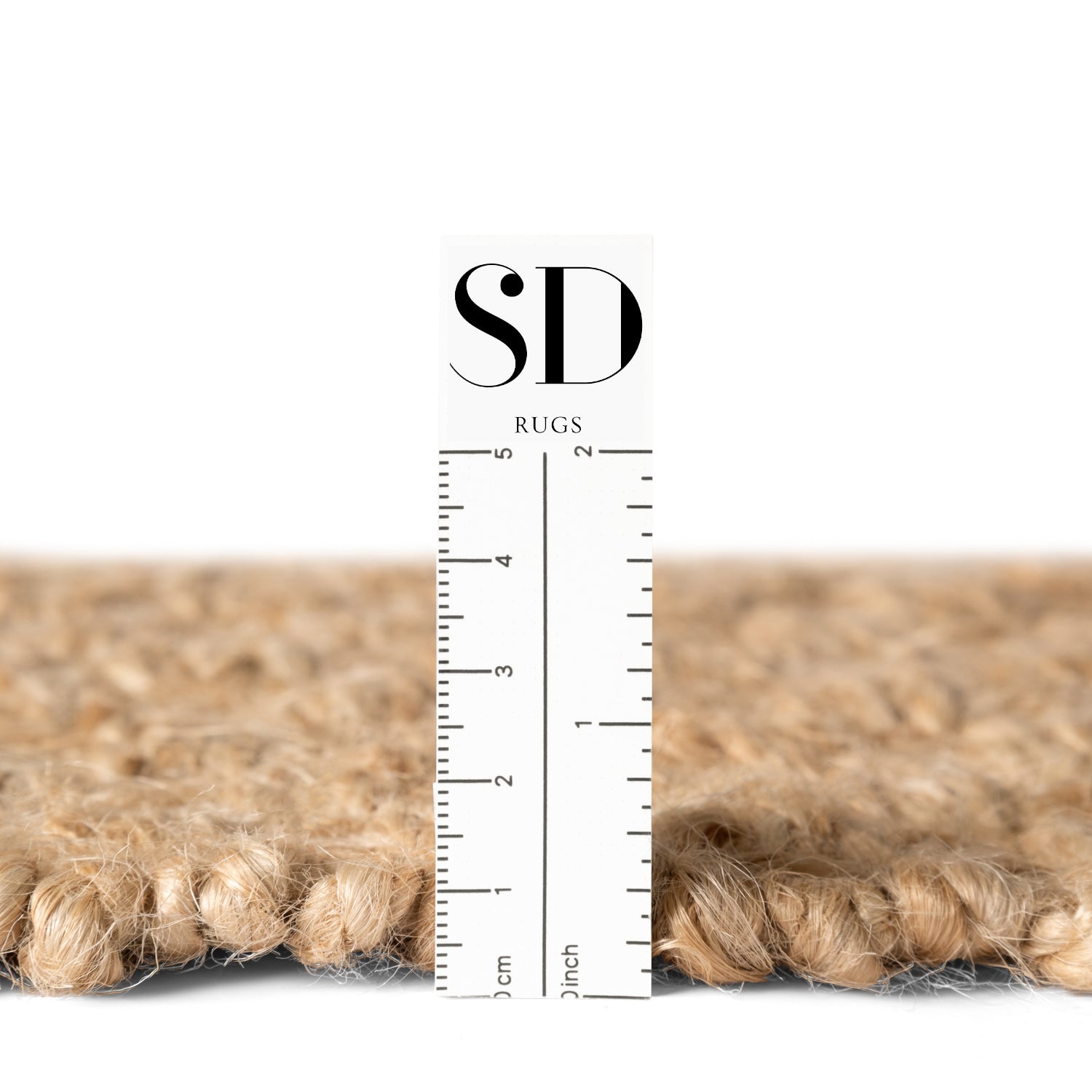 Tapis Jute à franges Fait Main Beige