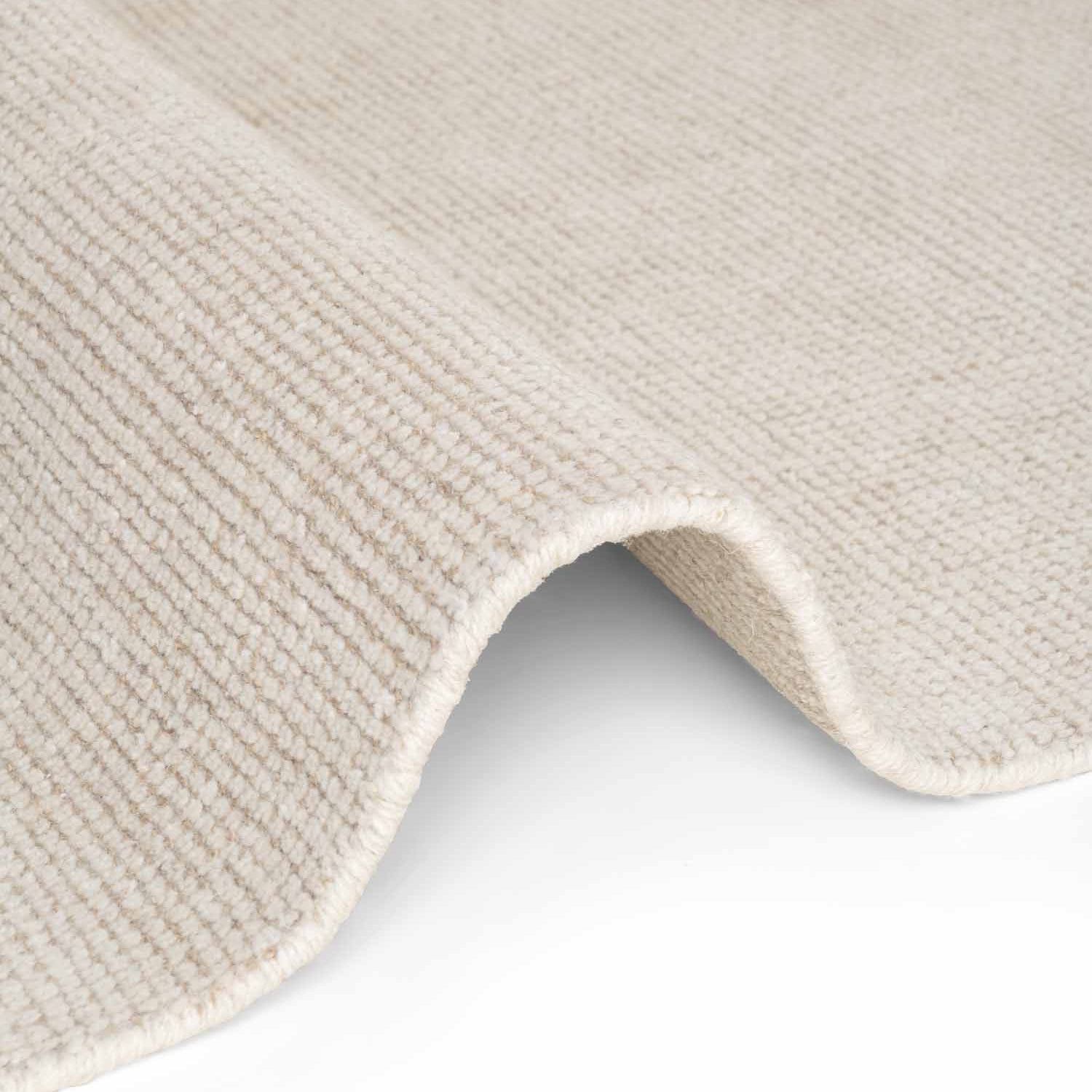 Tapis rond fait main en laine Ivoire - Ted Baker
