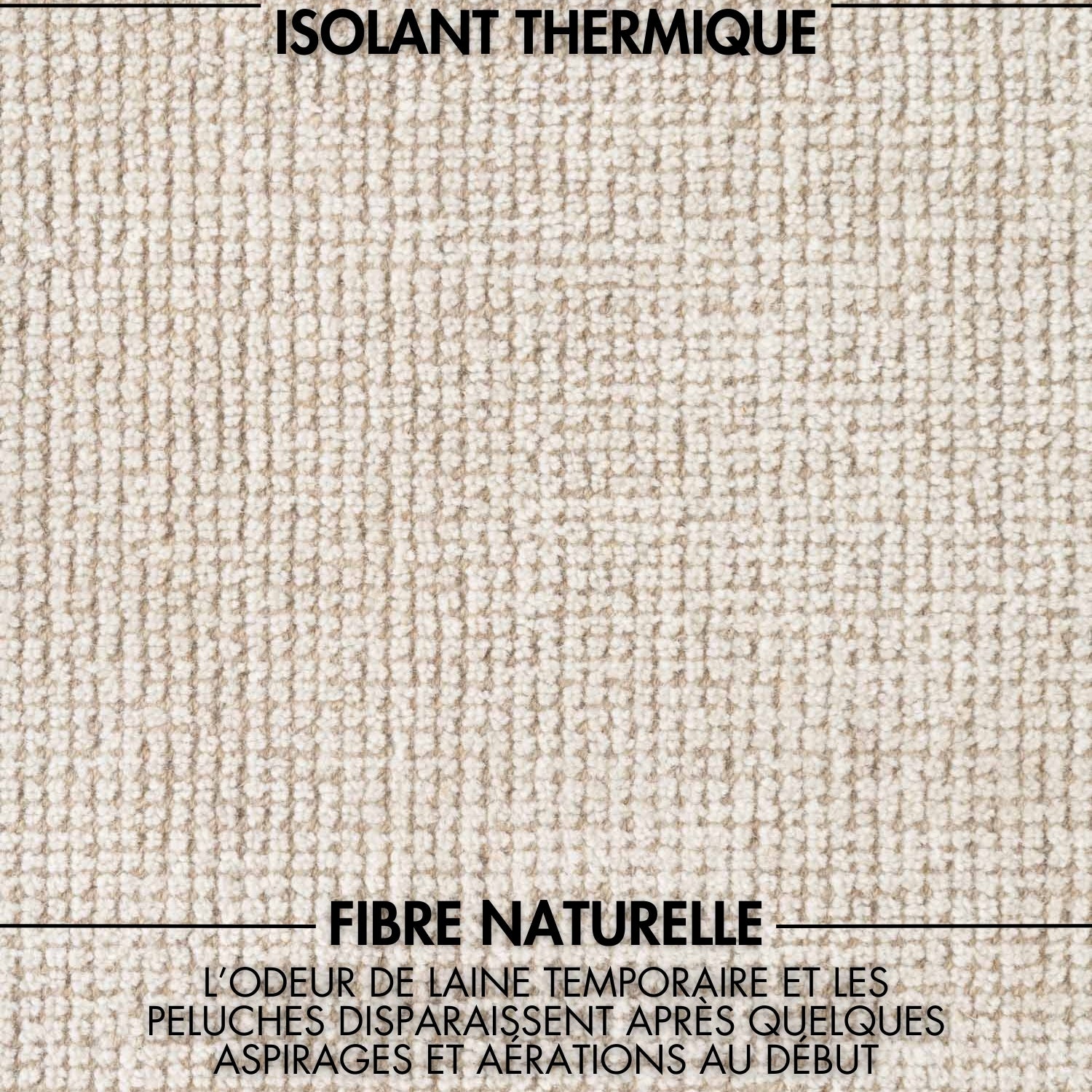 Tapis rond fait main en laine Ivoire - Ted Baker