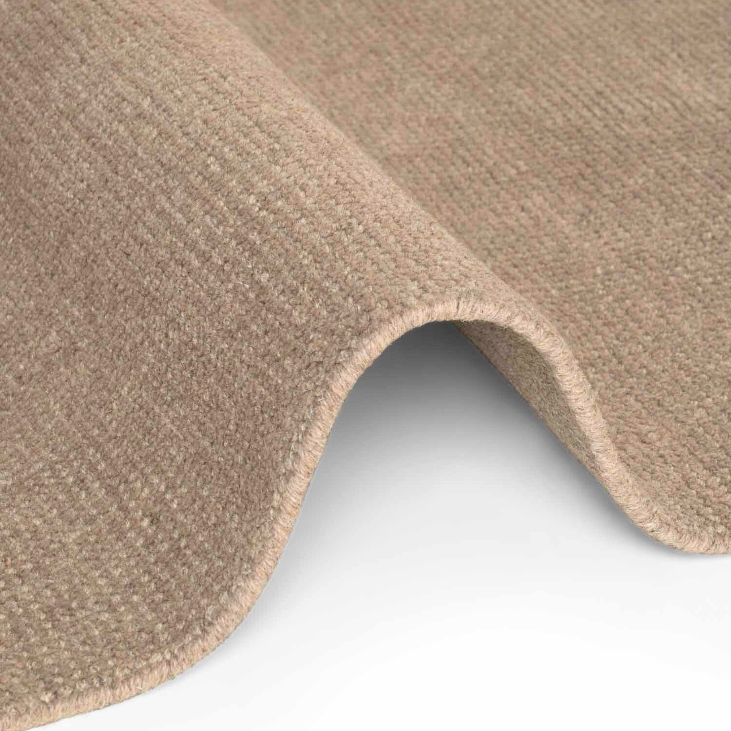 Tapis fait main épais en laine Beige - Ted Baker
