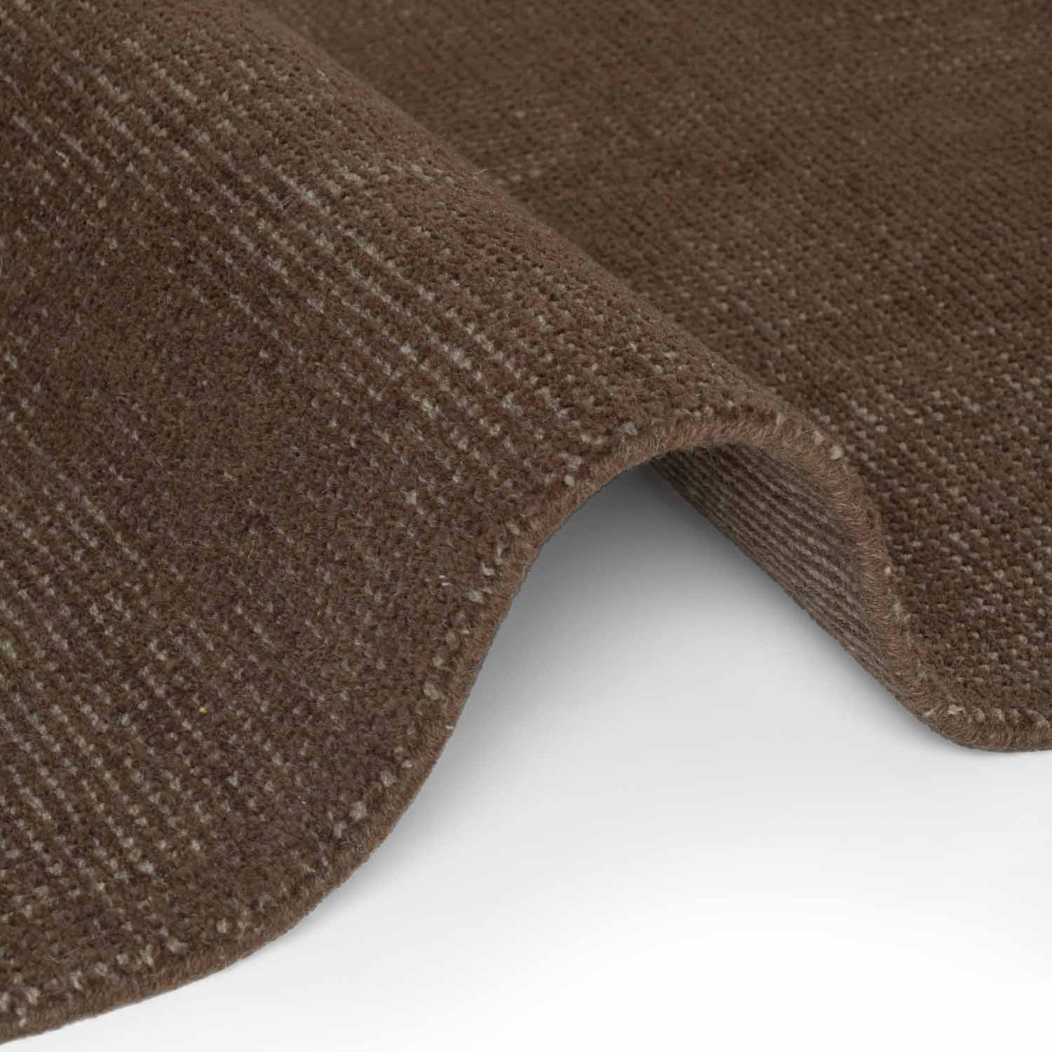 Tapis fait main épais en laine Marron - Ted Baker