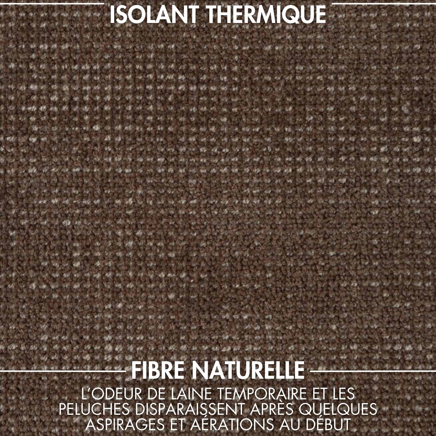 Tapis rond fait main en laine Marron - Ted Baker