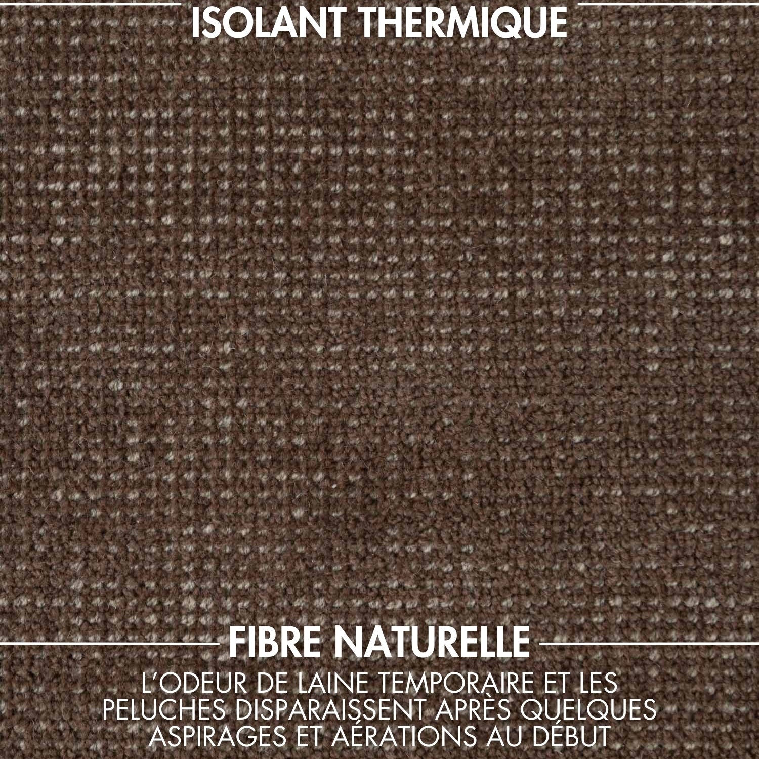 Tapis fait main épais en laine Marron - Ted Baker