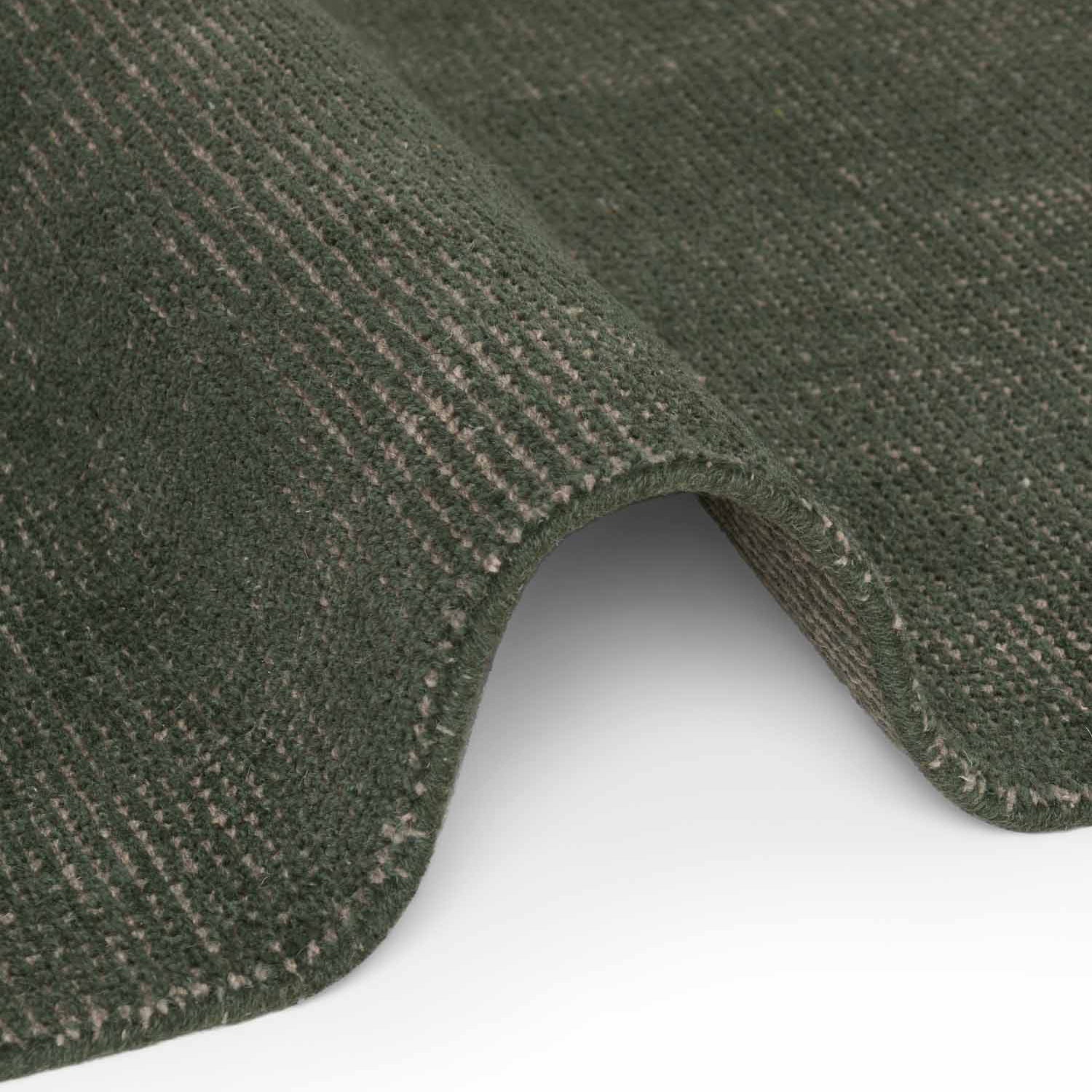 Tapis fait main épais en laine Vert - Ted Baker