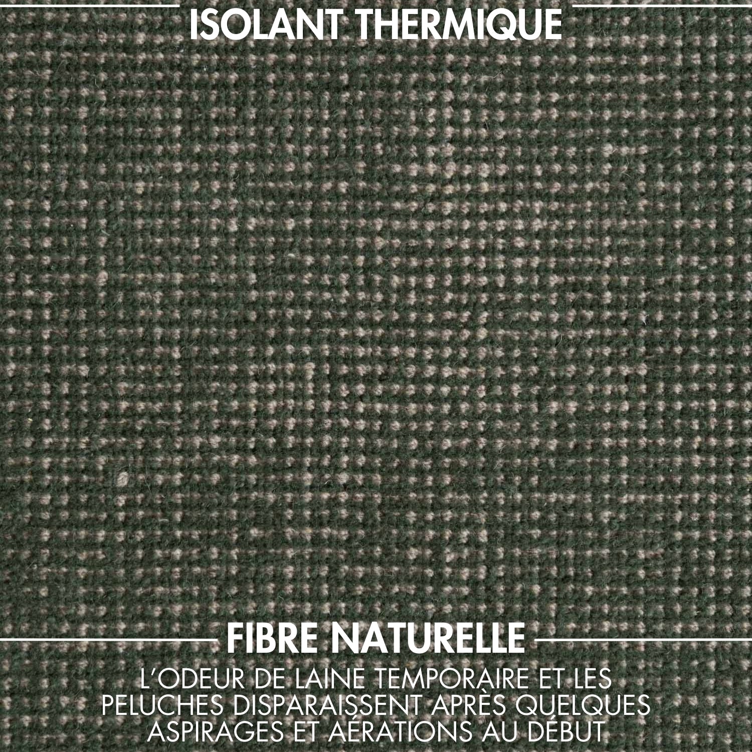 Tapis rond fait main en laine Vert - Ted Baker