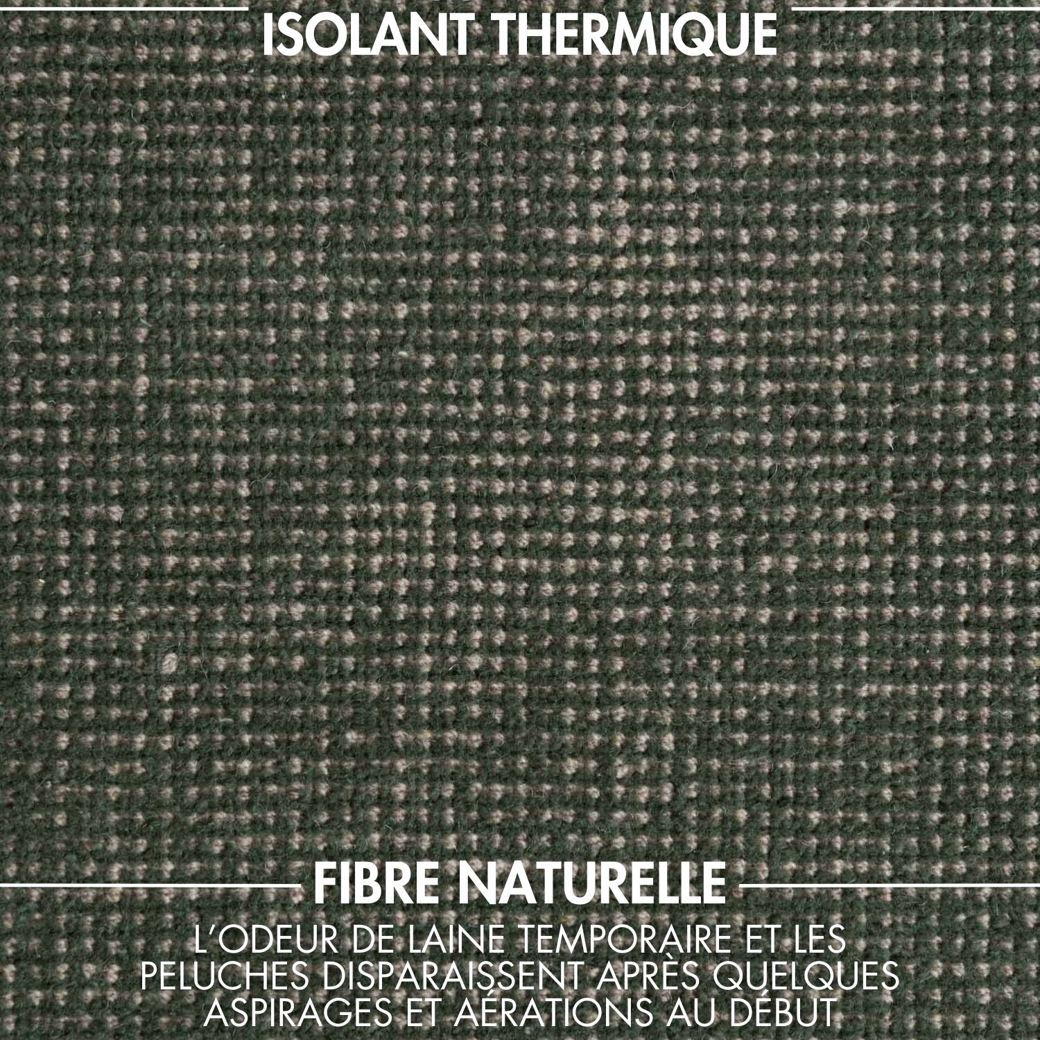 Tapis fait main épais en laine Vert - Ted Baker
