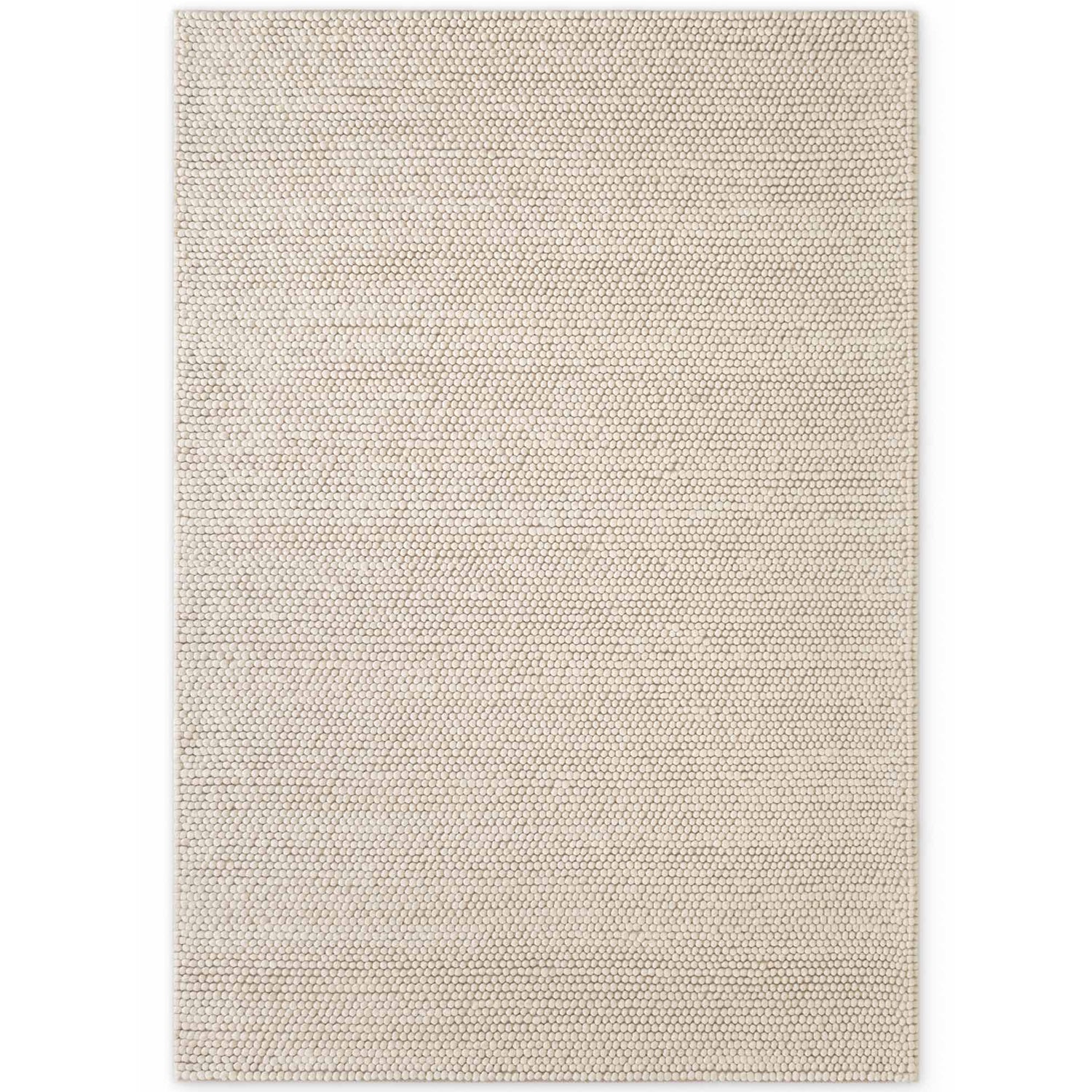 Tapis à boules en laine tufté Blanc Naturel - Ted Baker