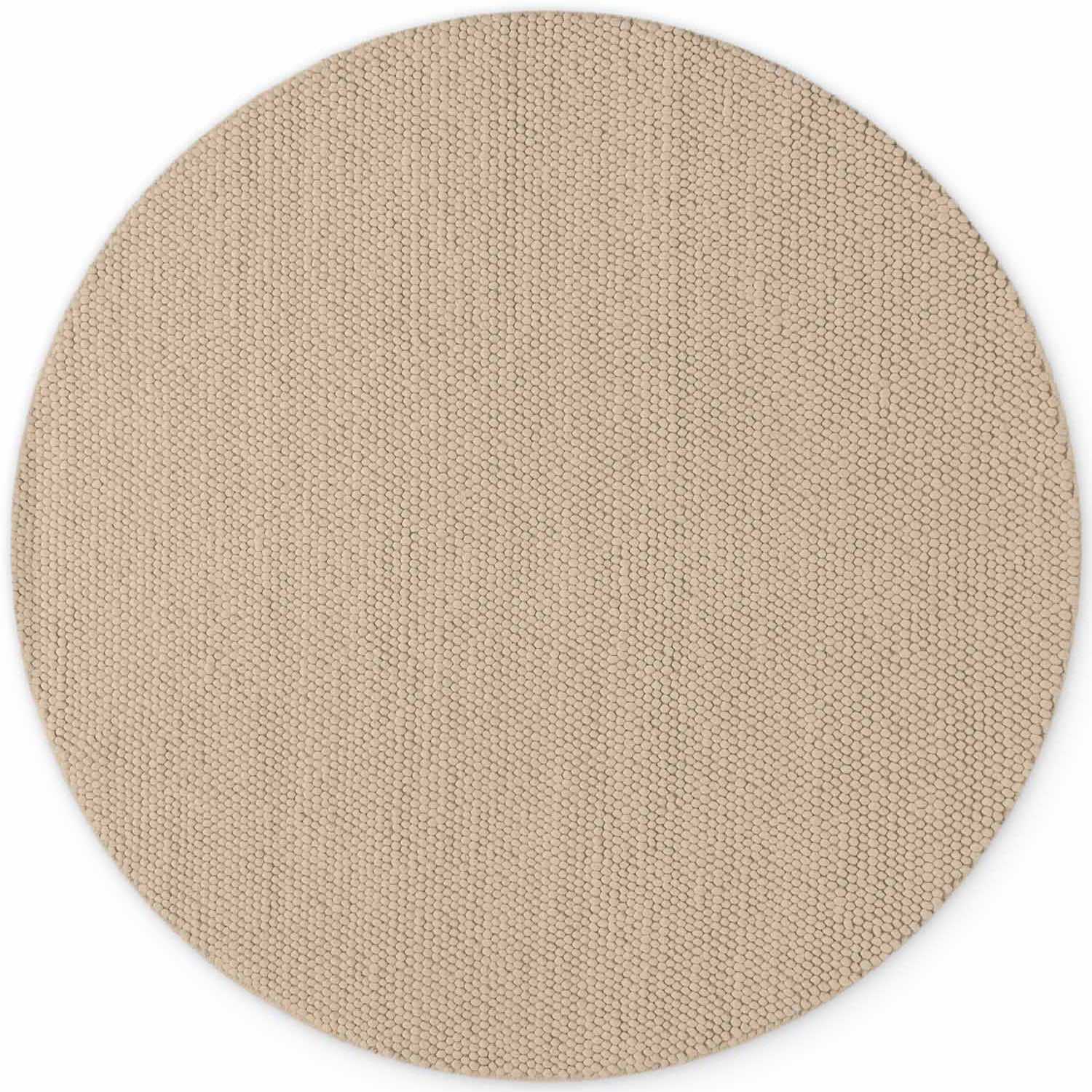 Tapis rond à boules en laine tufté Beige - Ted Baker
