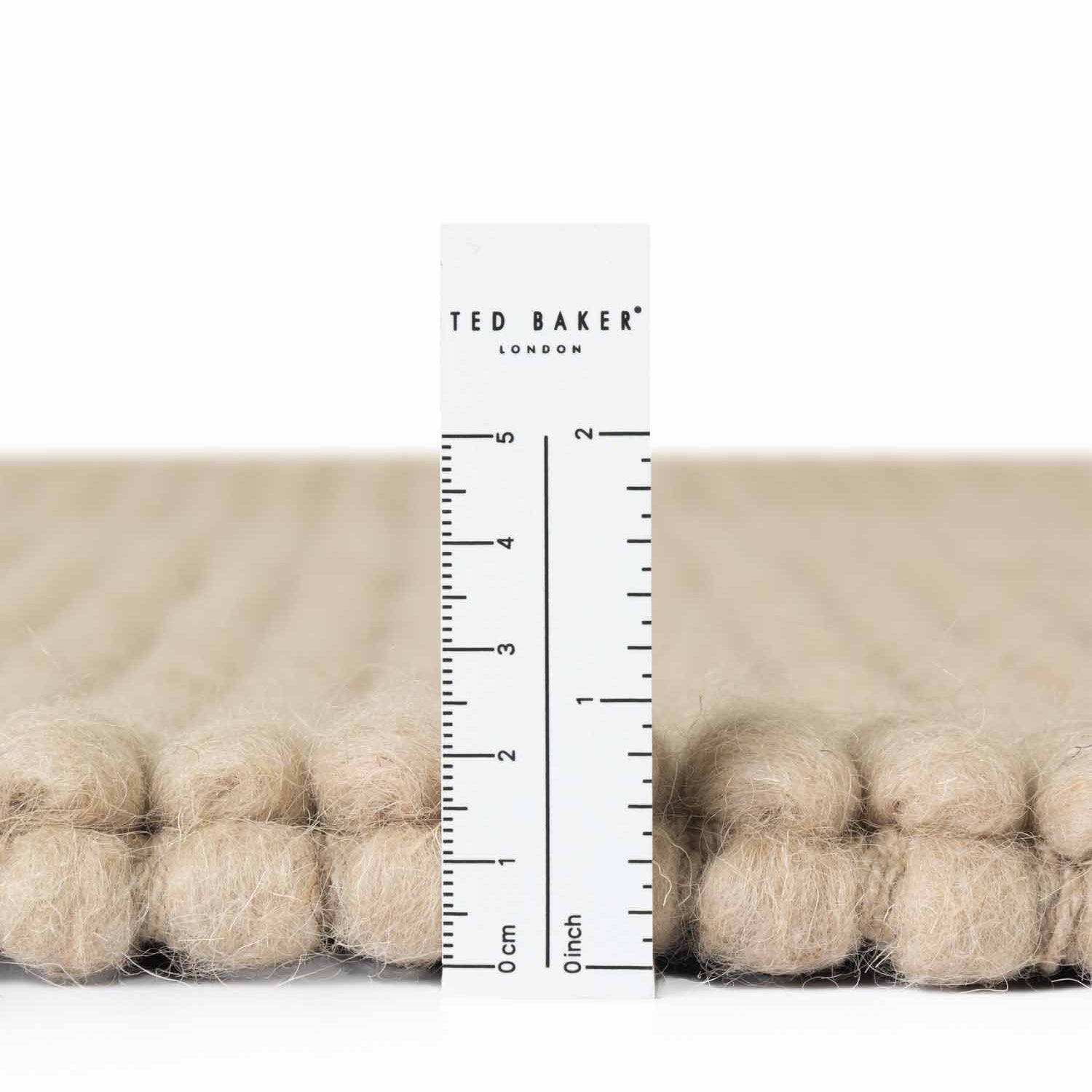 Tapis à boules en laine tufté Beige - Ted Baker