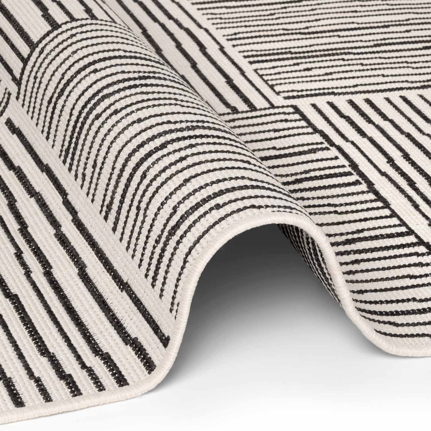 Tapis extérieur lavable Damier Abstrait Noir - Ted Baker