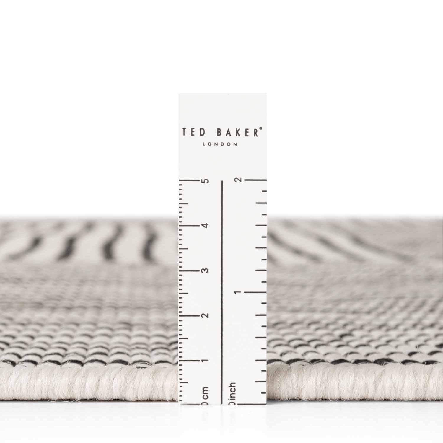 Tapis extérieur lavable Damier Abstrait Noir - Ted Baker