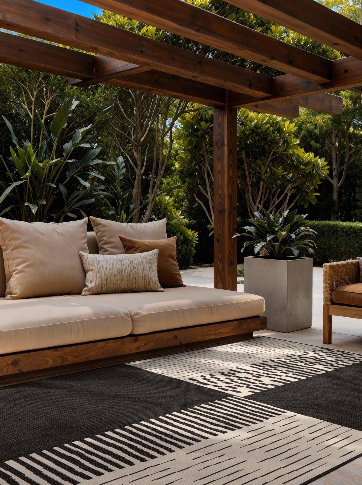 Tapis d'intérieur et extérieur lavable Noir - Ted Baker