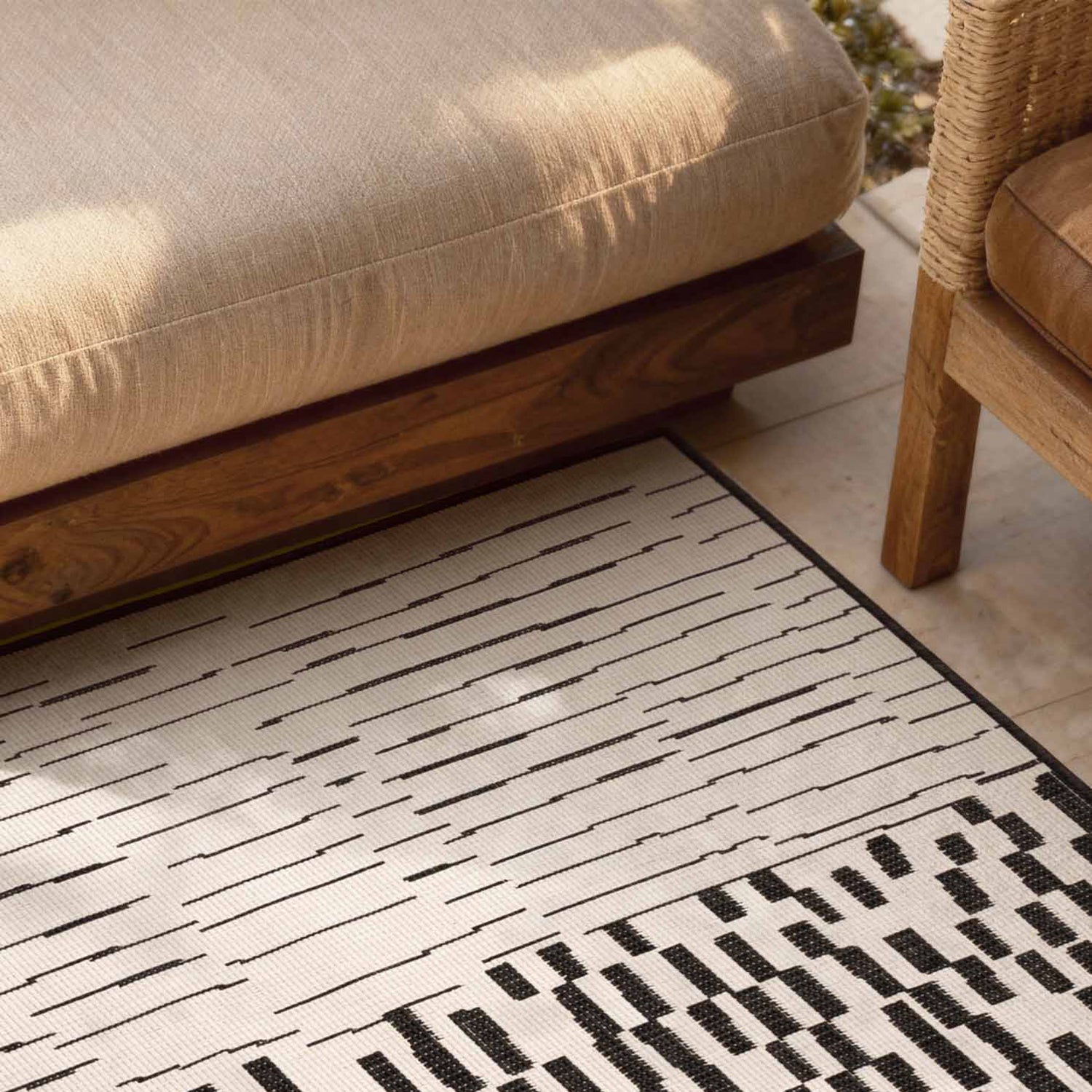 Tapis d'intérieur et extérieur lavable Noir - Ted Baker