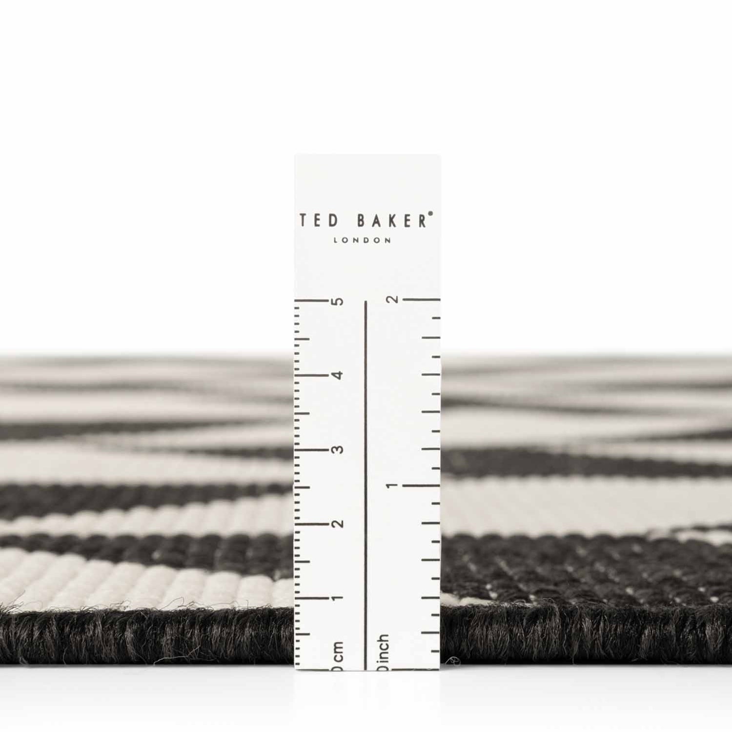 Tapis extérieur lavable Illusion Noir - Ted Baker
