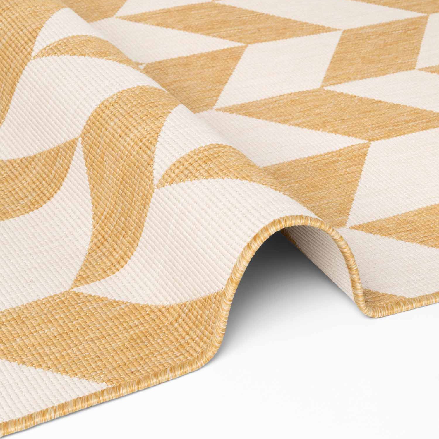 Tapis extérieur lavable Illusion Jaune - Ted Baker