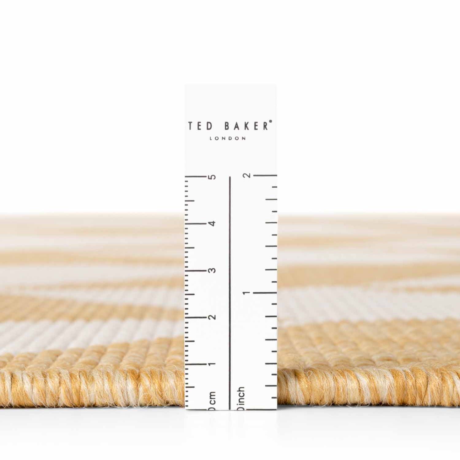 Tapis extérieur lavable Illusion Jaune - Ted Baker