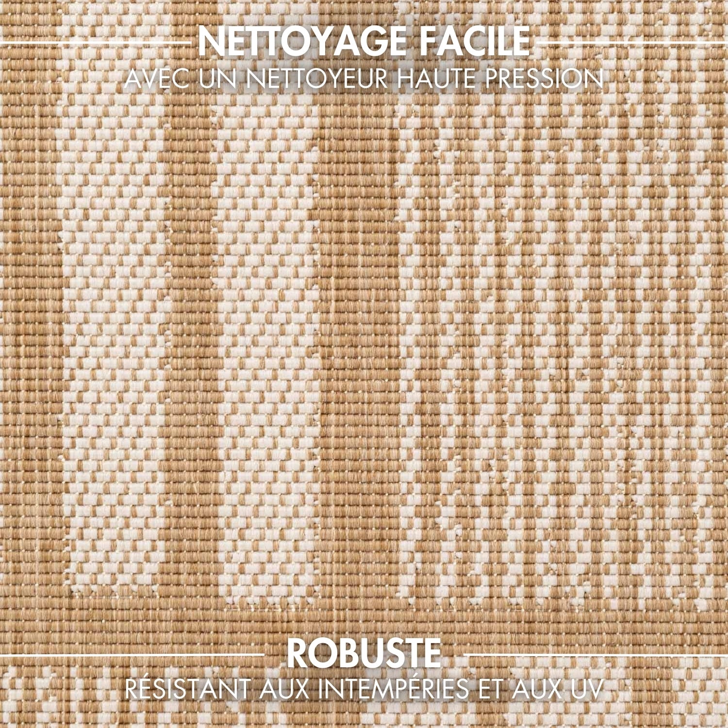 Tapis d'intérieur et extérieur lavable Rayés Doré - Ted Baker