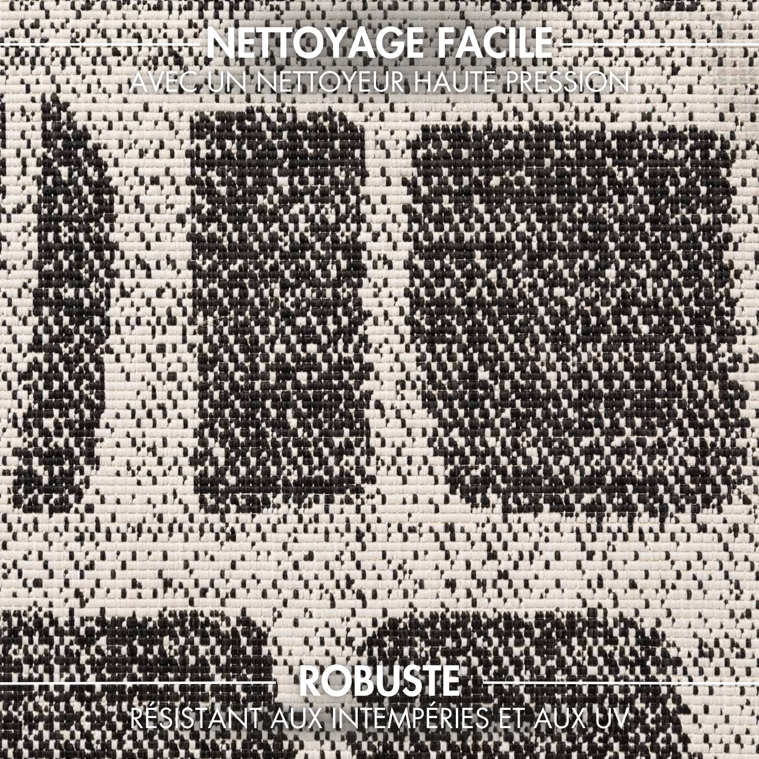 Tapis extérieur lavable Briques Noir - Ted Baker